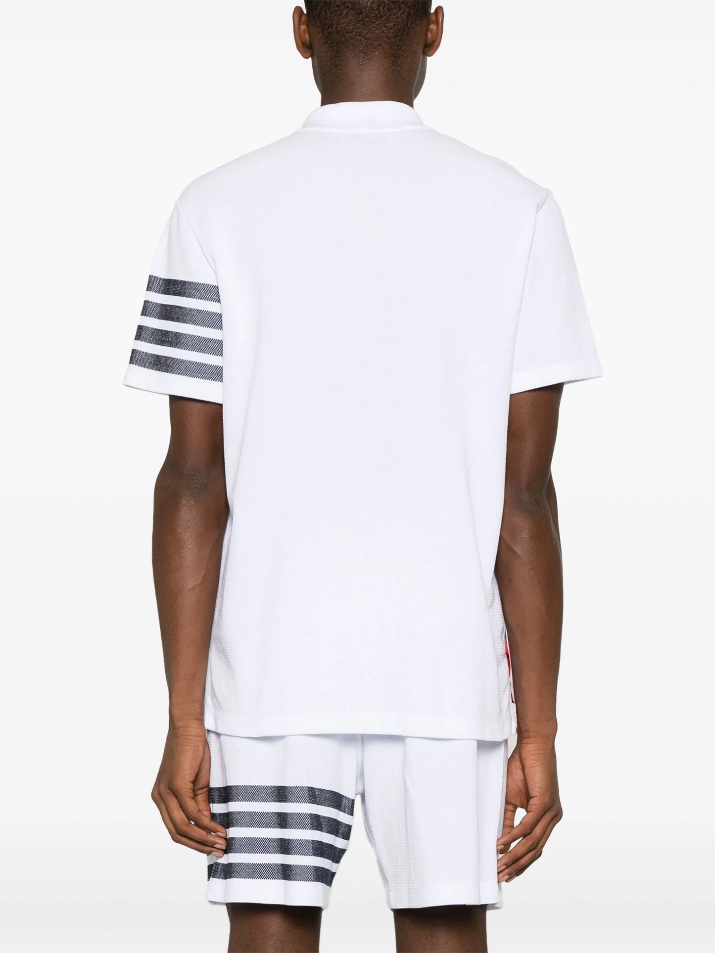 4-Bar cotton polo shirt