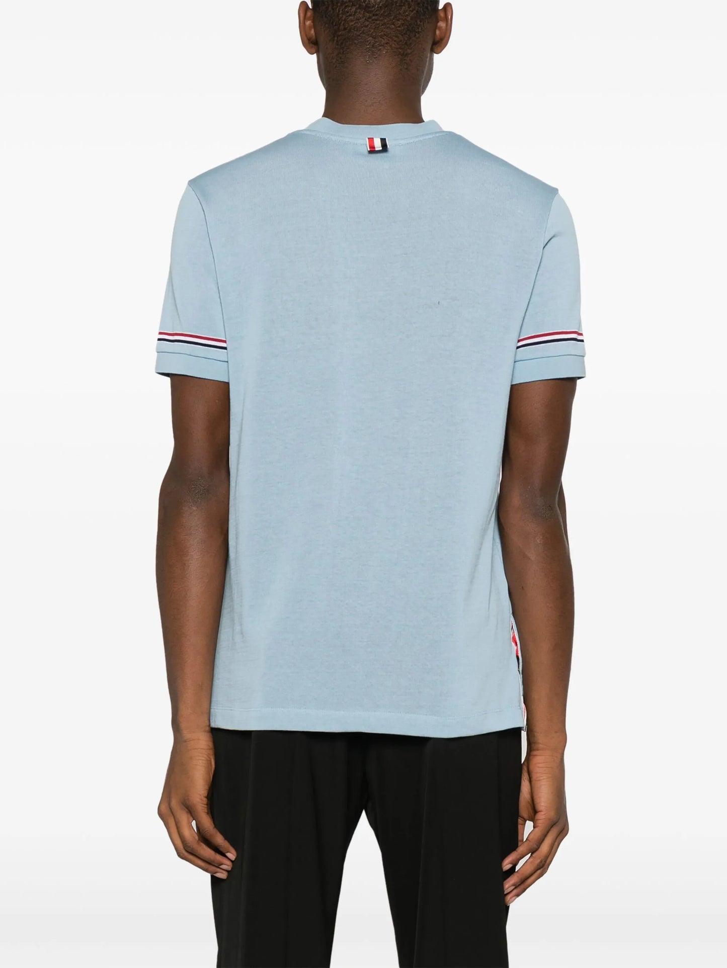 RWB-stripe cotton T-shirt