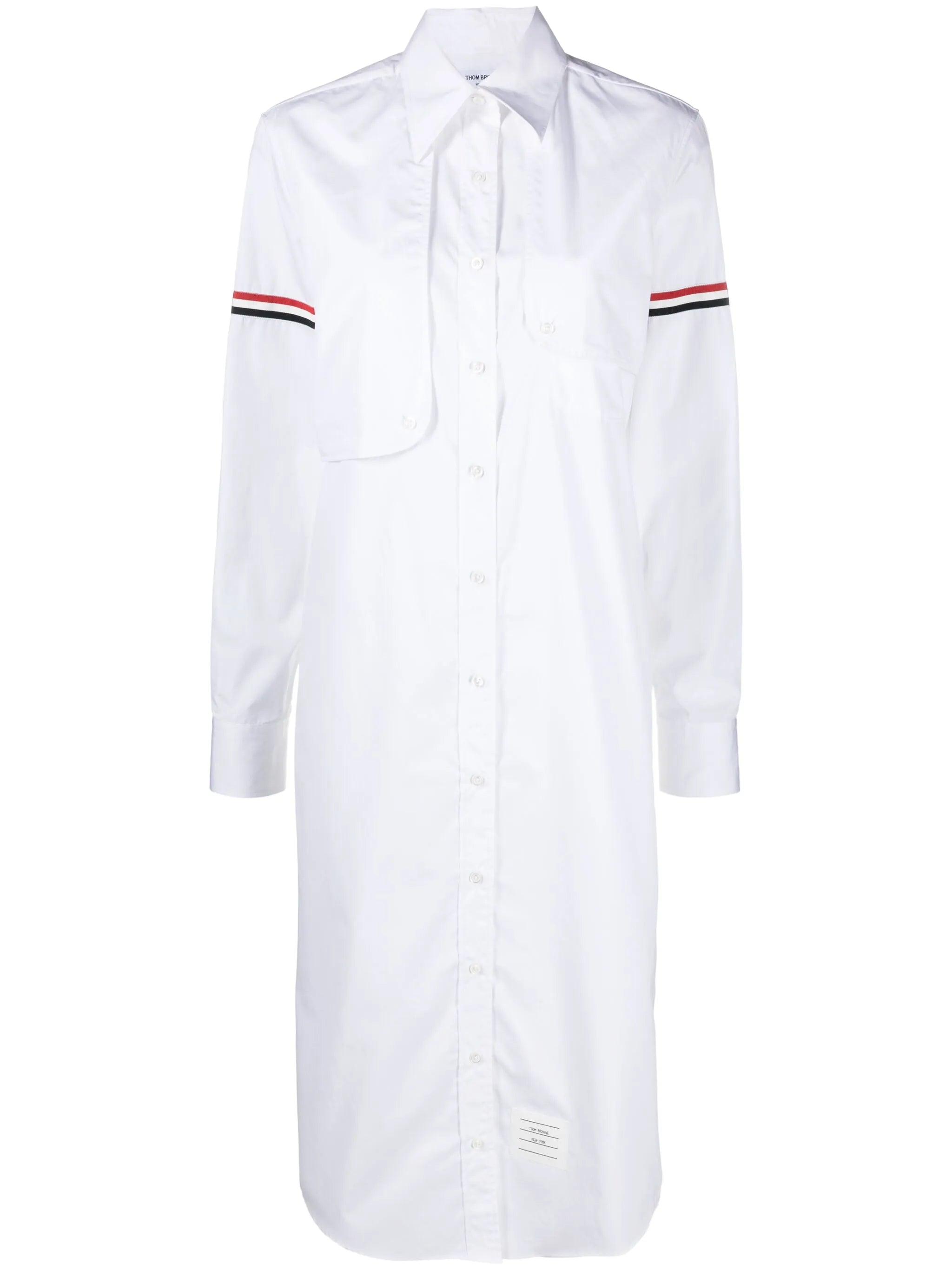 cotton midi shirt dress