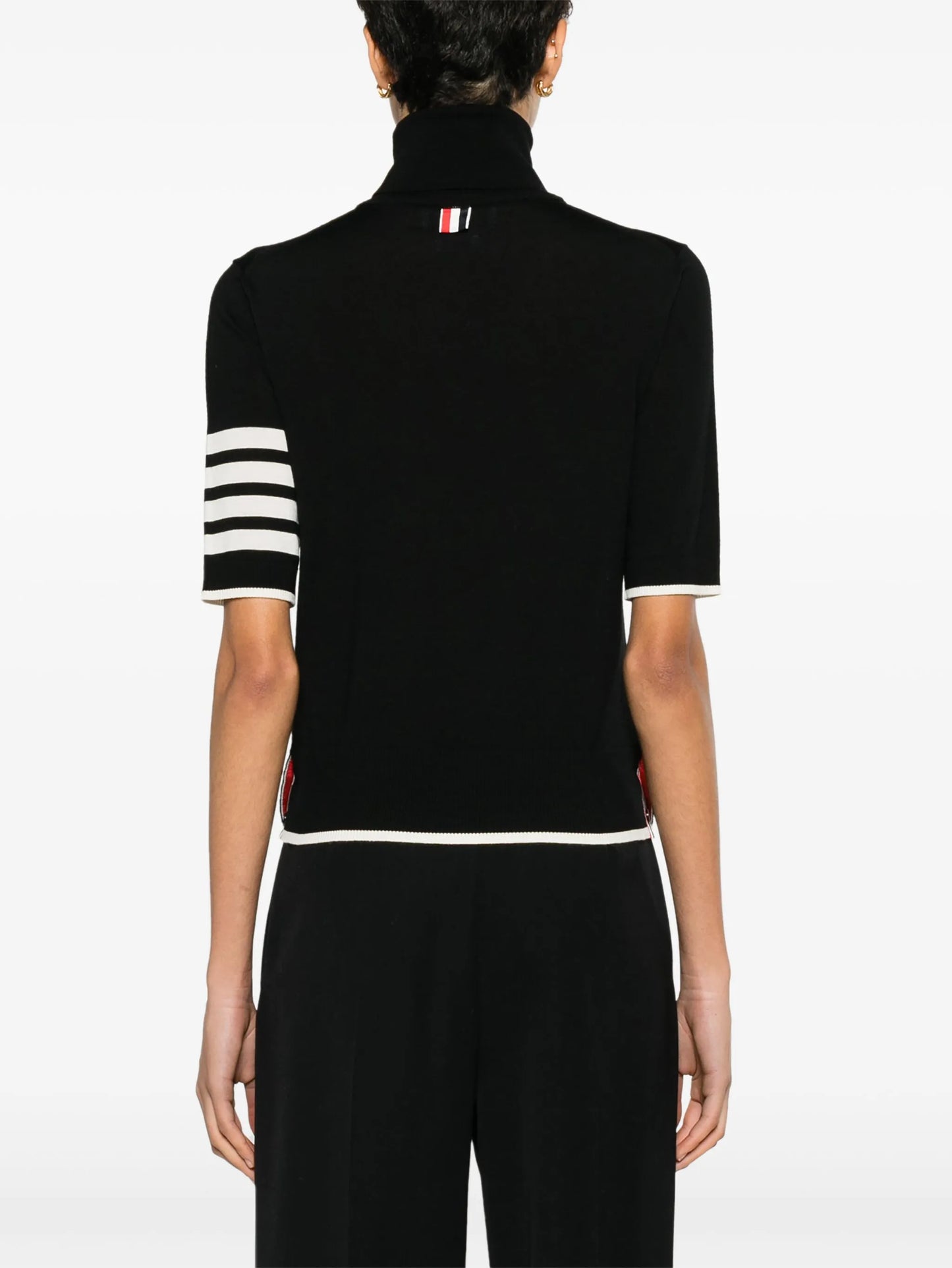 fine merino wool 4-bar relaxed fit turtleneck
