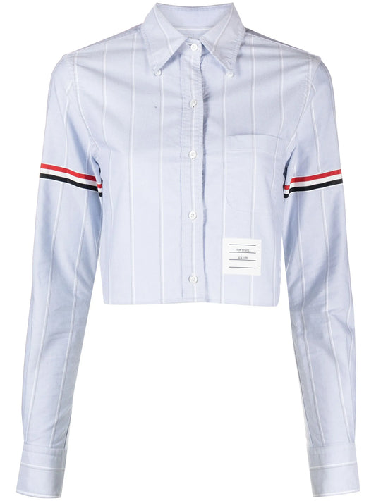 RWB-stripe cotton shirt