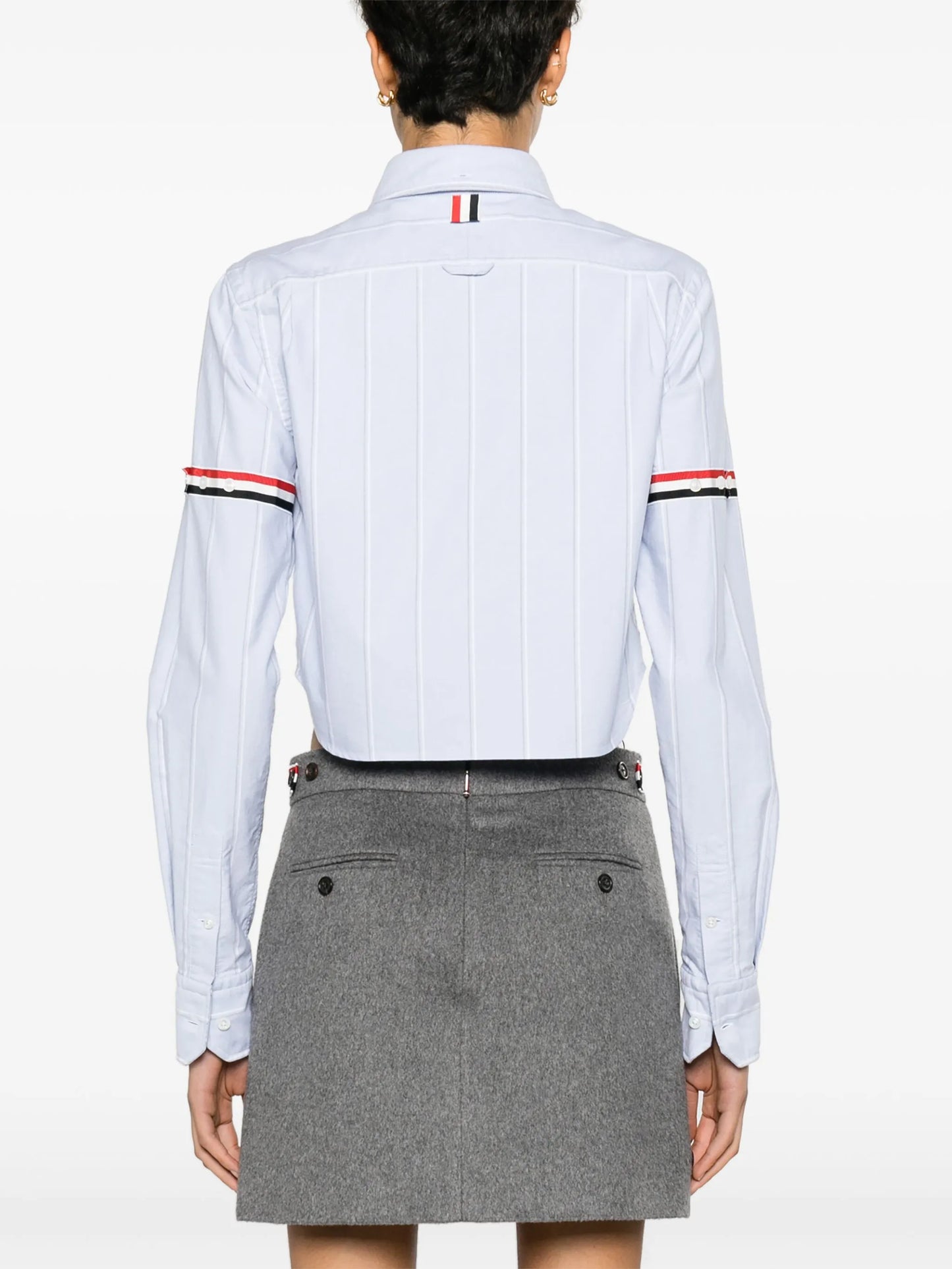 RWB-stripe cotton shirt