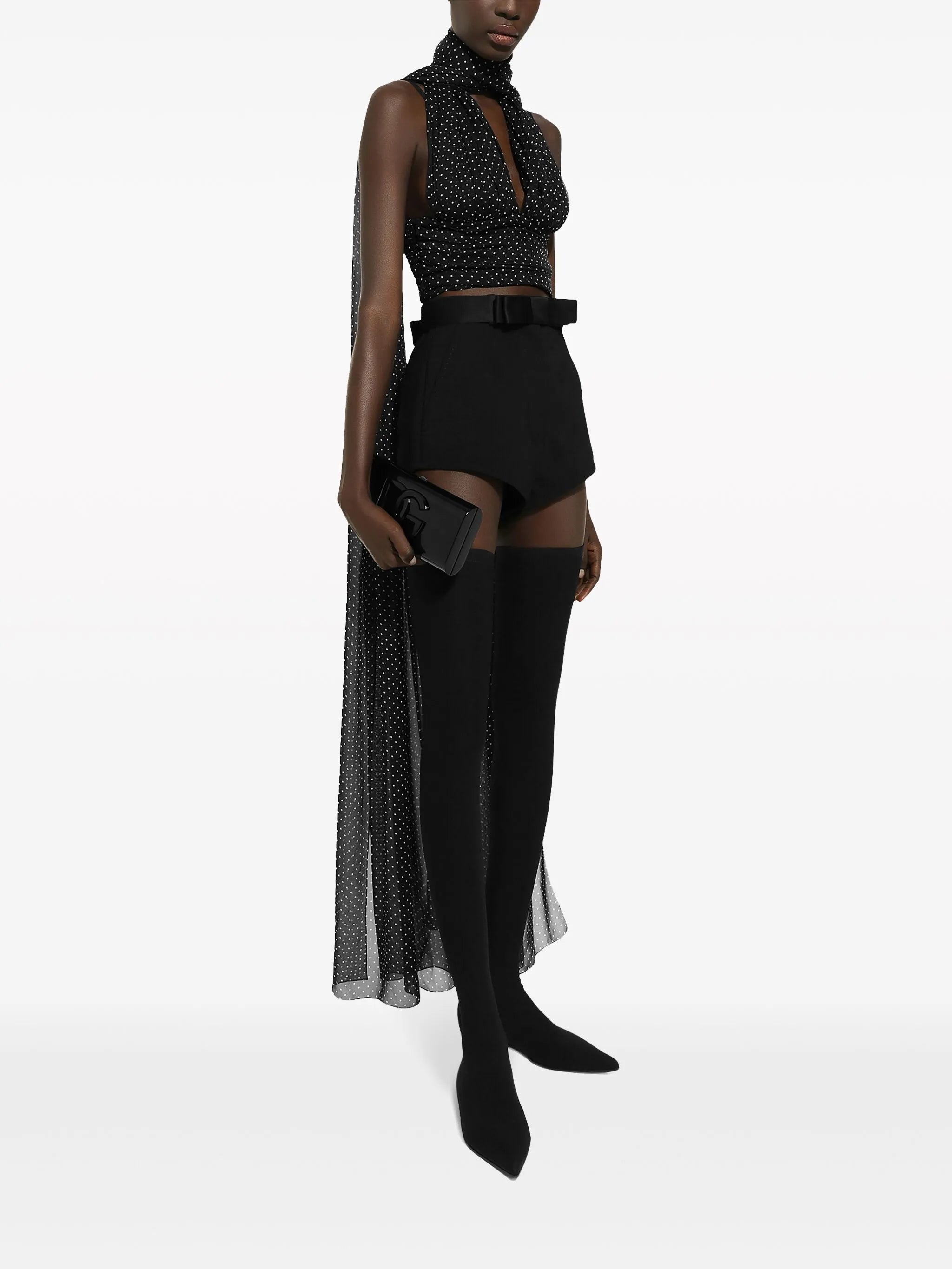 DG logo-appliqué clutch