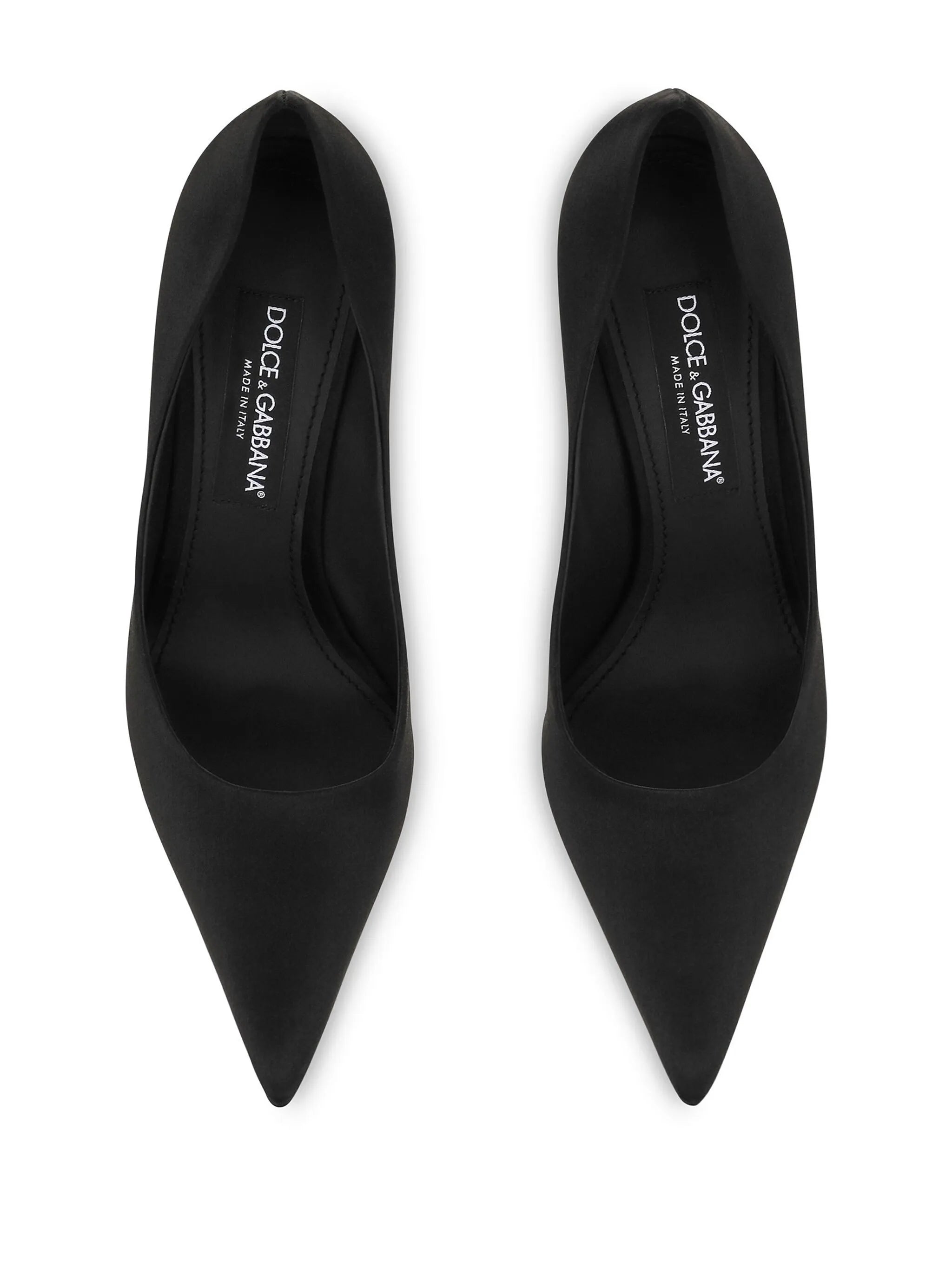 pointed leather pumps