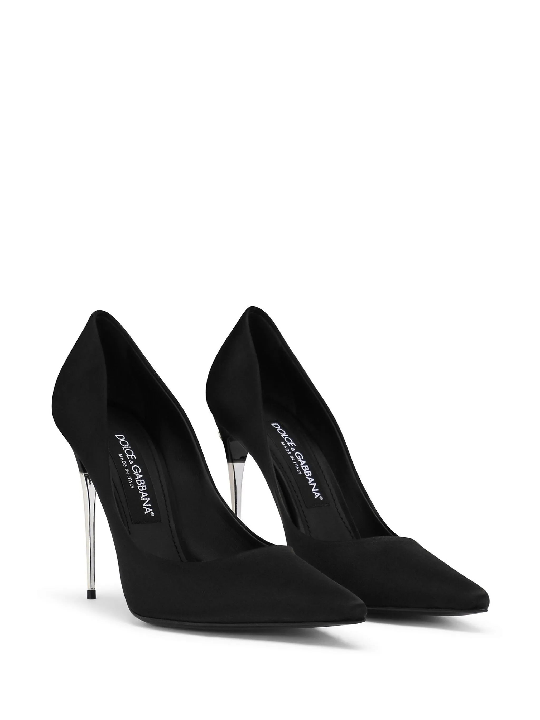 105mm pointed leather pumps