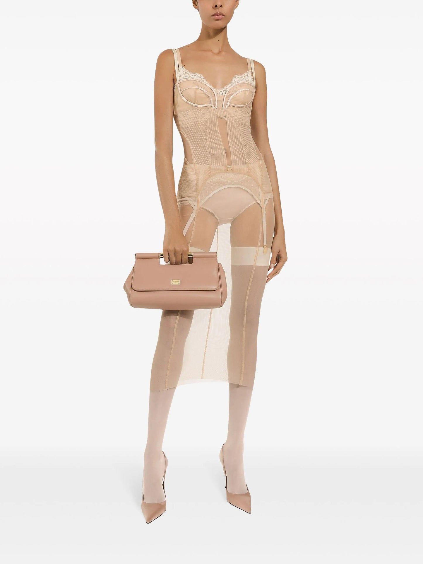 Sicily leather toe bag