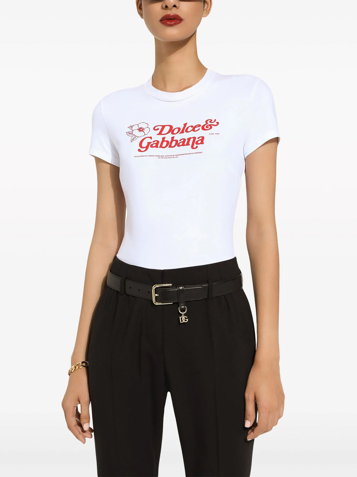 DG-charm leather belt