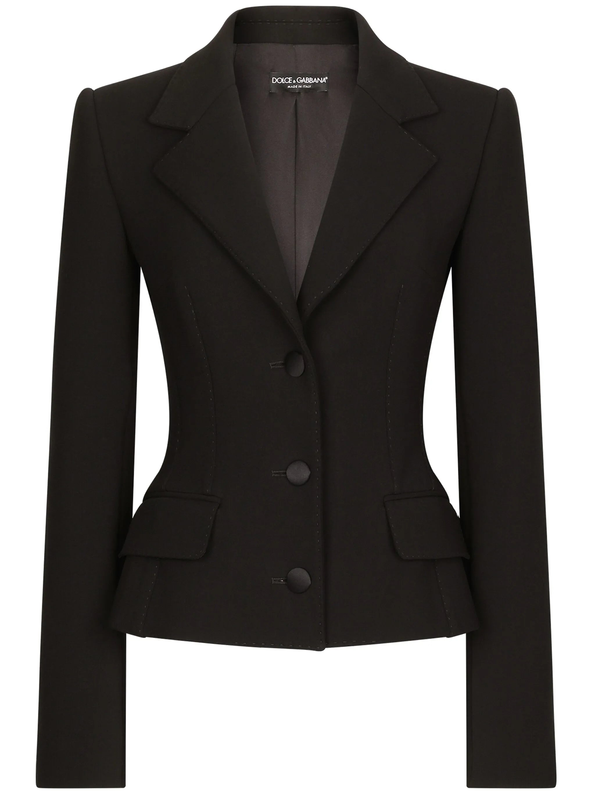 virgin wool-blend blazer