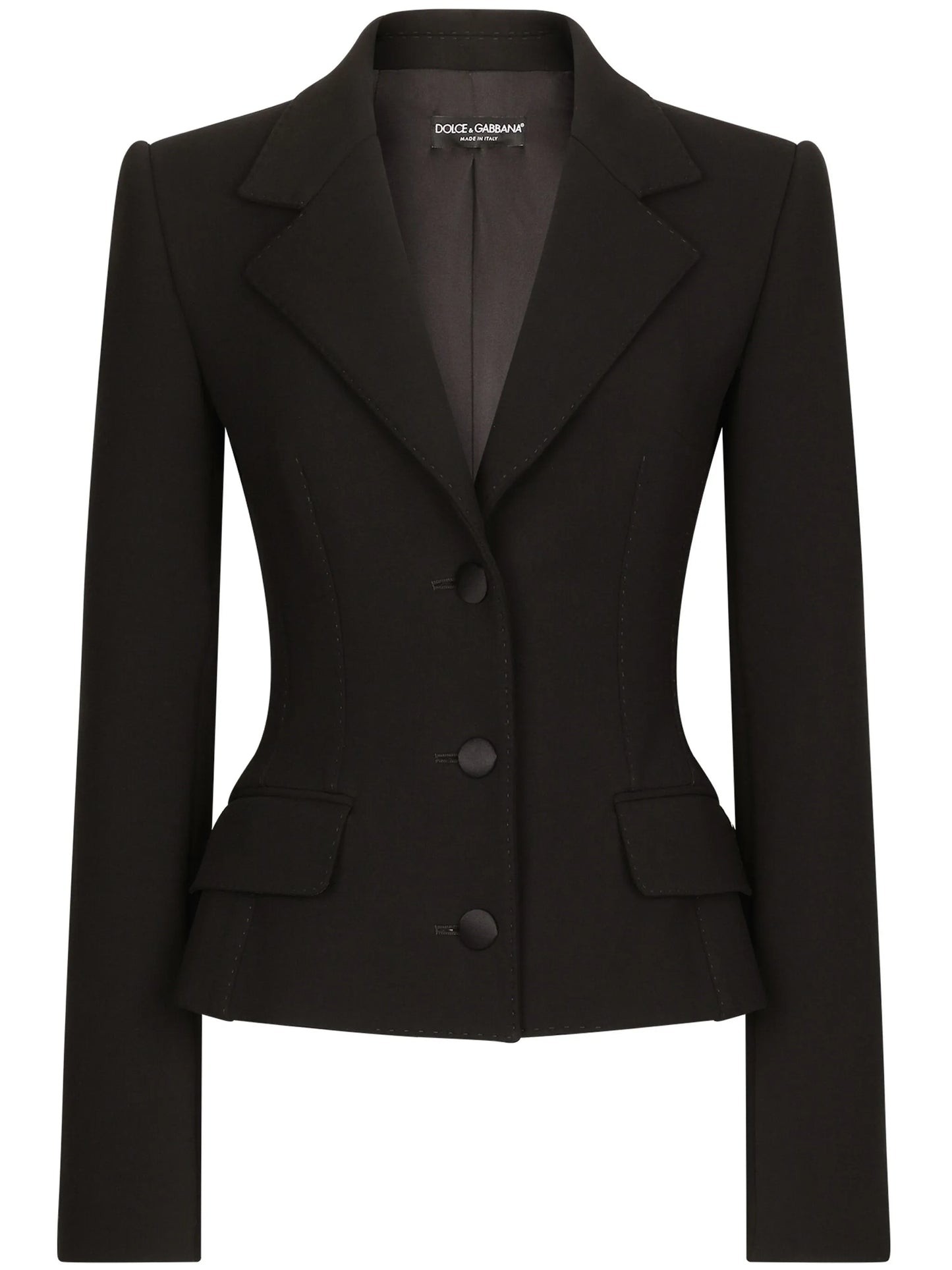 virgin wool-blend blazer