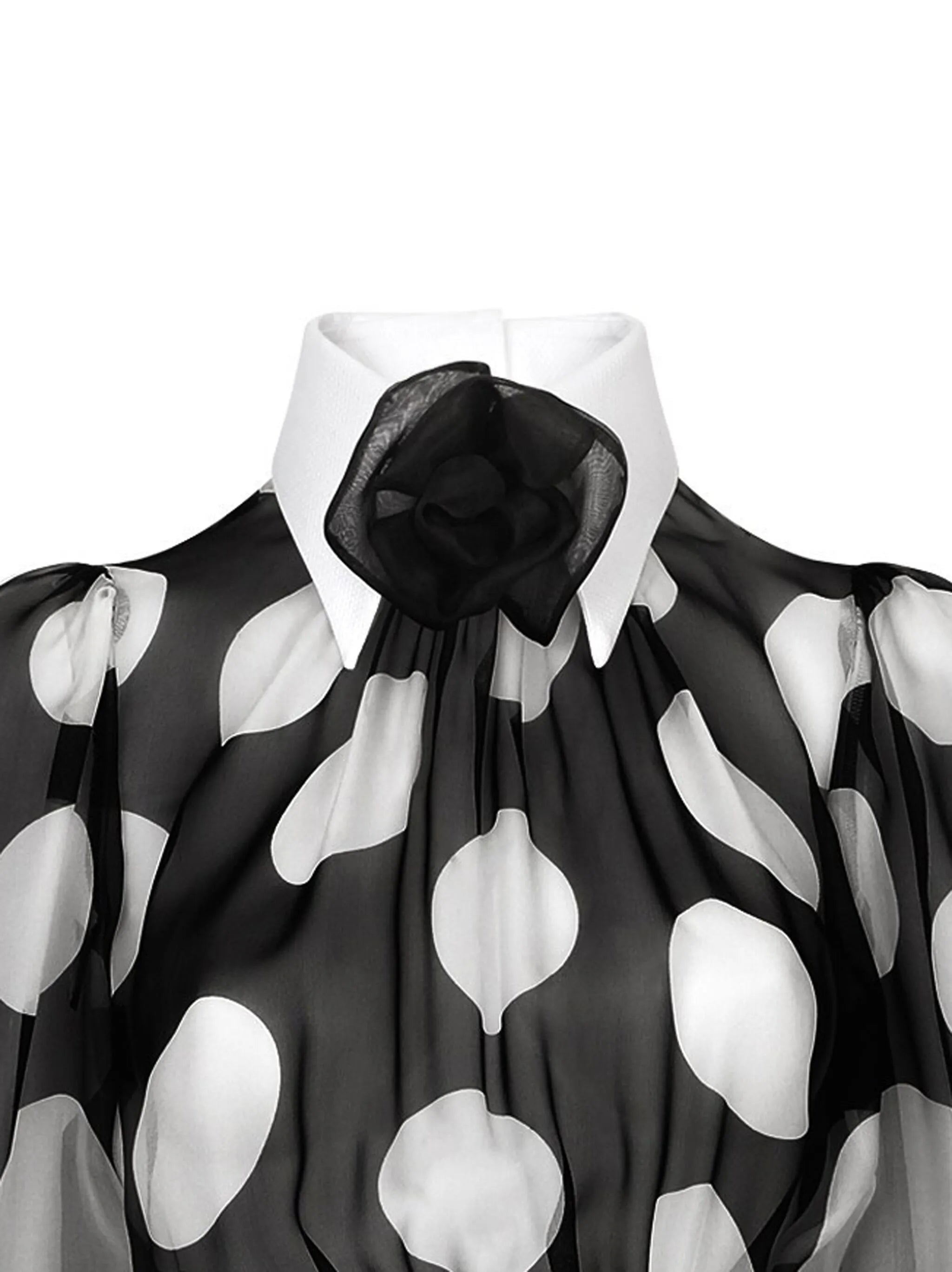 polka-dot print dress