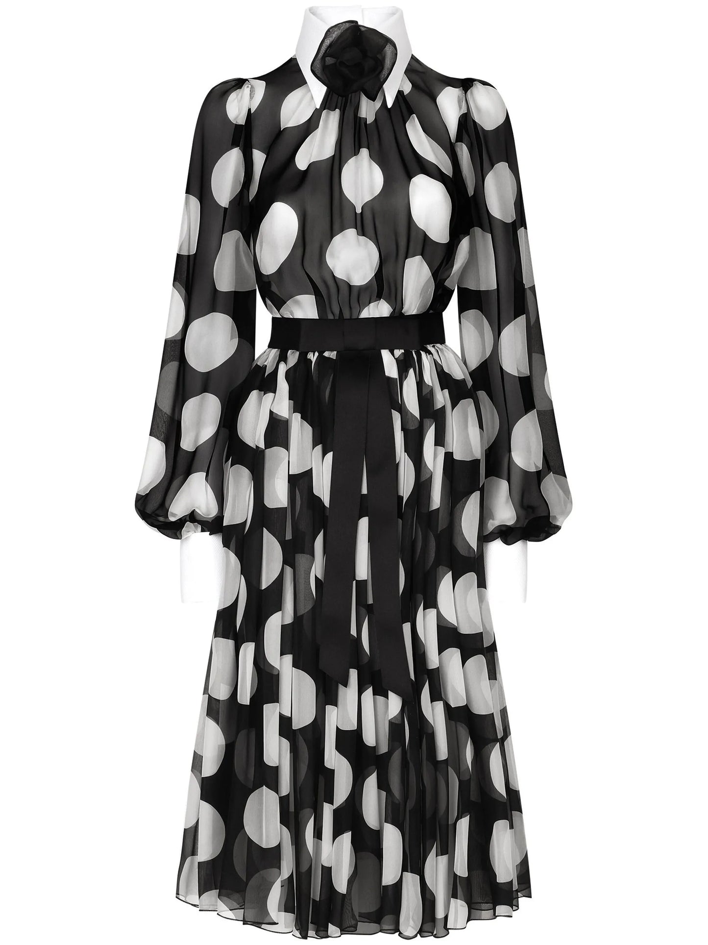 polka-dot print dress