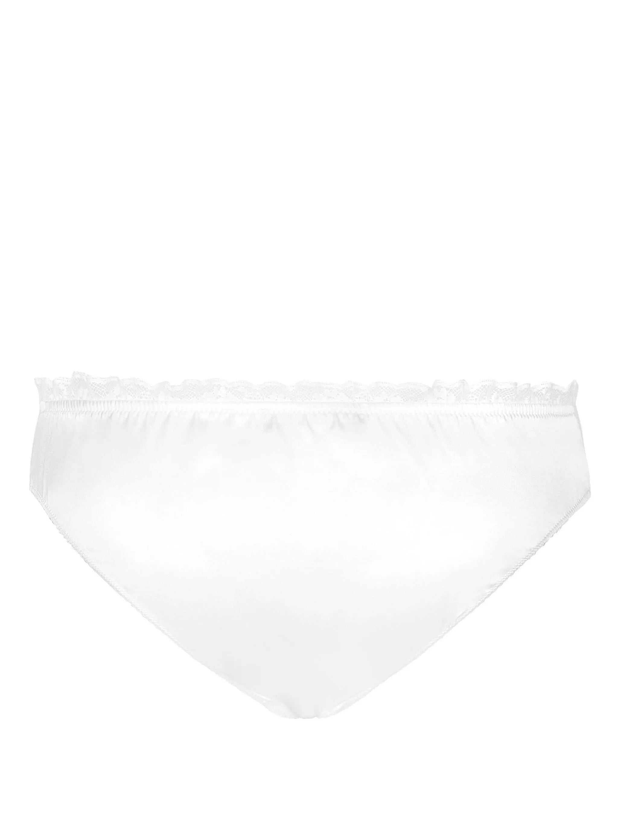 ruffle-trim stretch-silk briefs