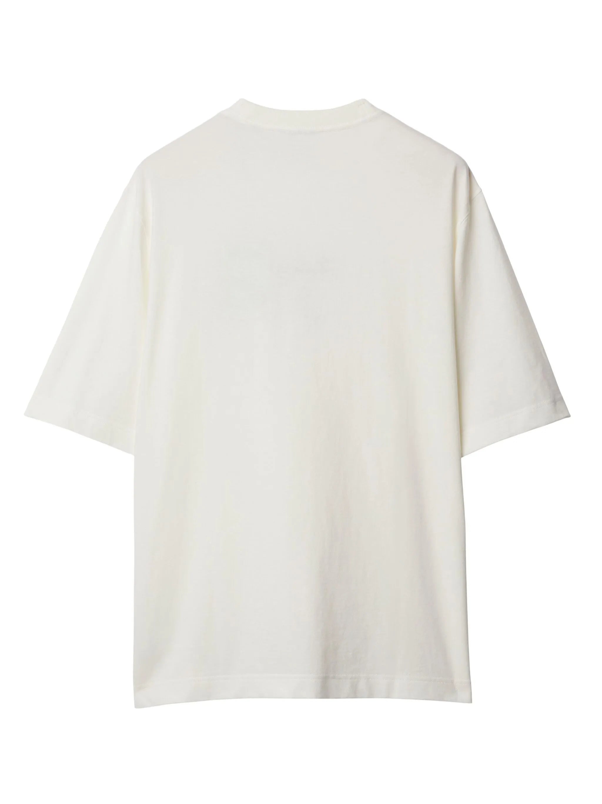Rose flocked cotton T-shirt