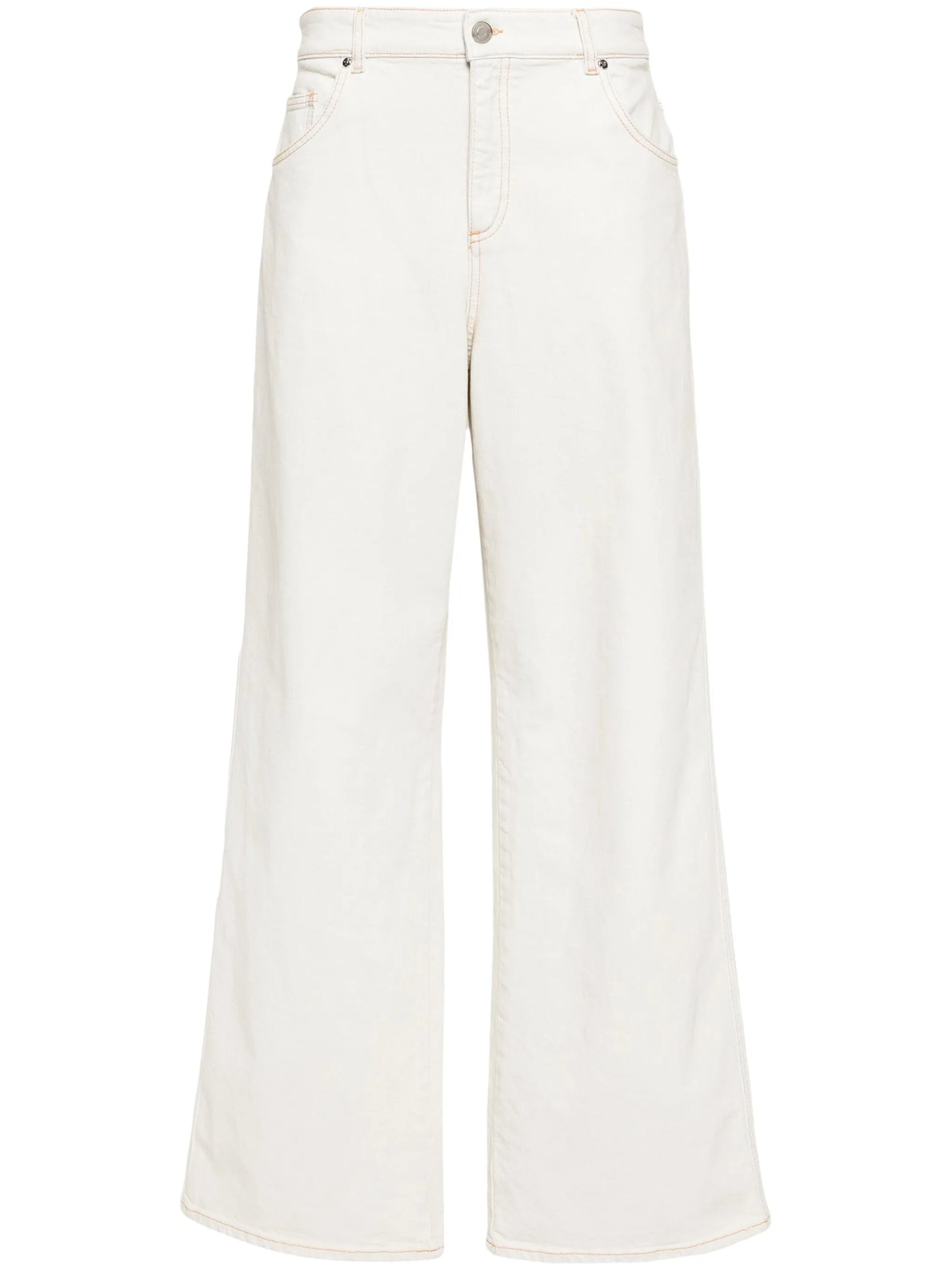 bleach-wash boyfriend jeans