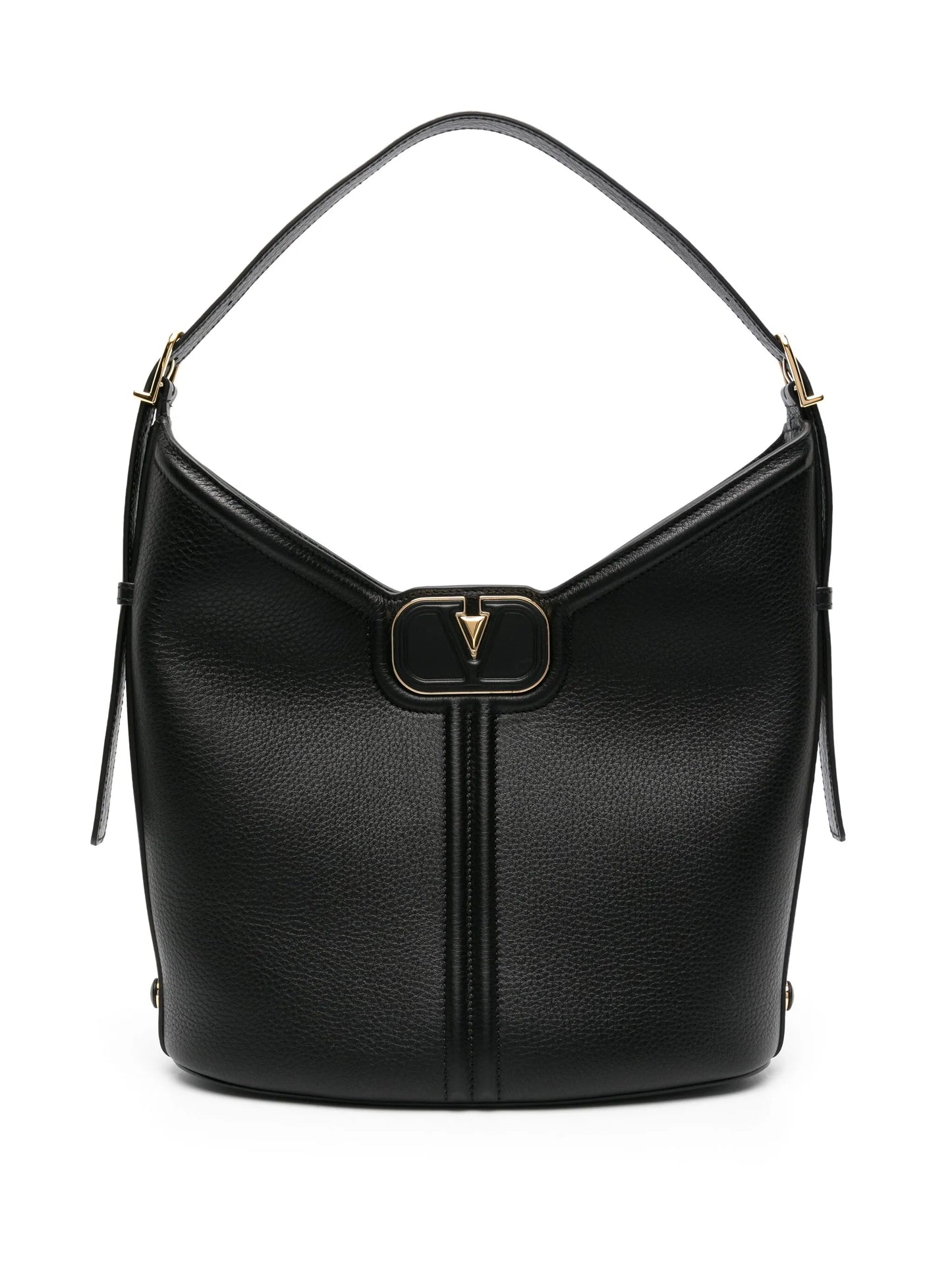 VLogo leather shoulder bag