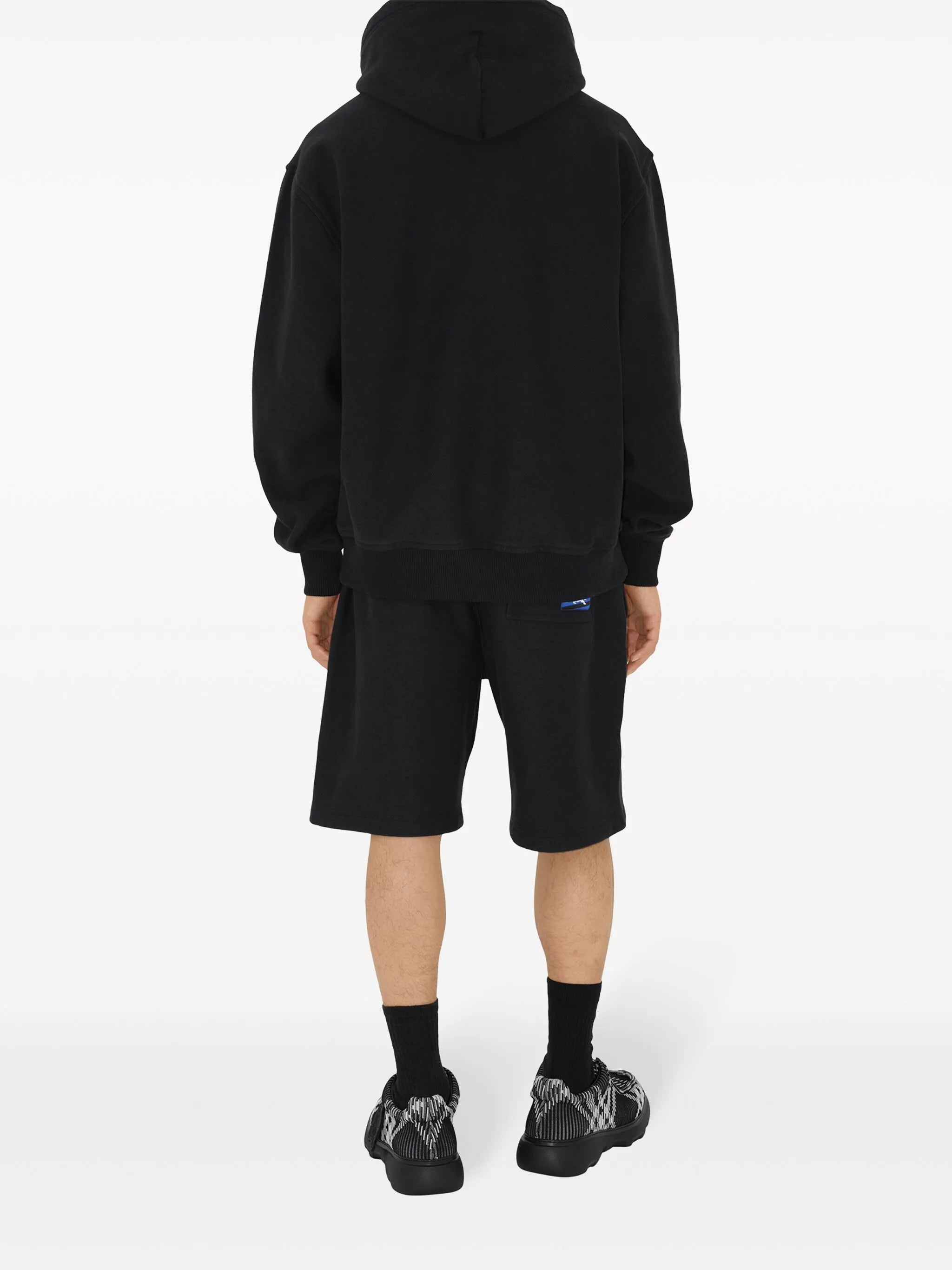 EKD-appliqué cotton hoodie