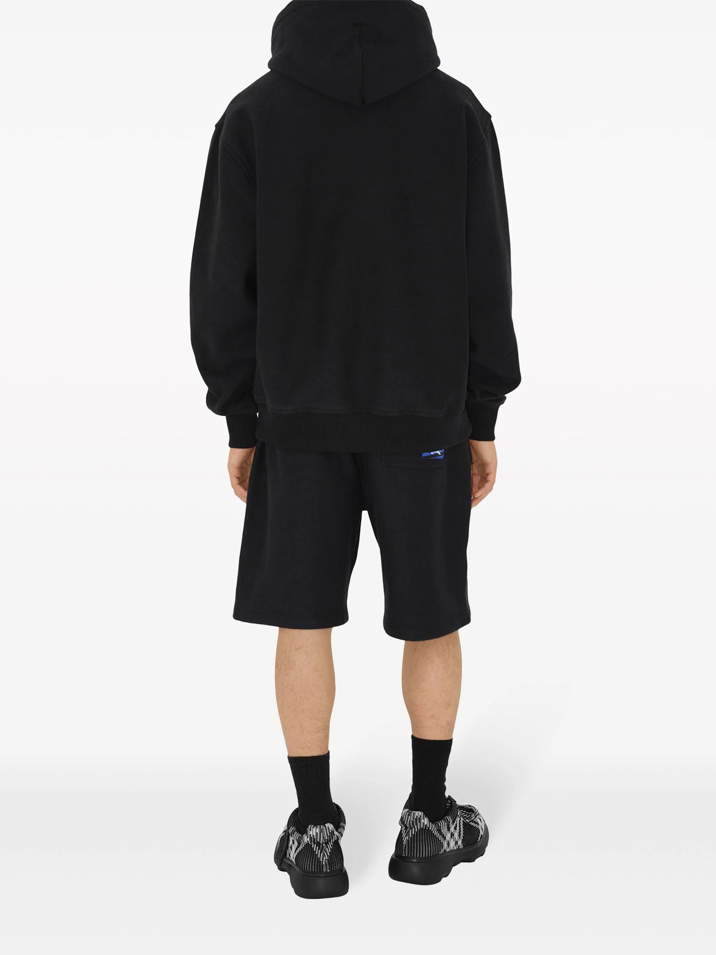 EKD-appliqué cotton hoodie