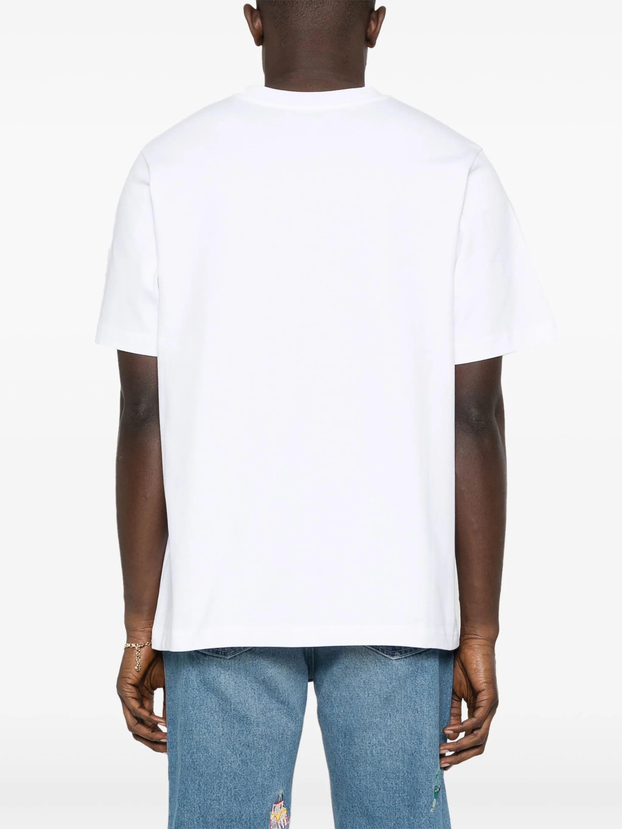 logo-print organic cotton T-shirt