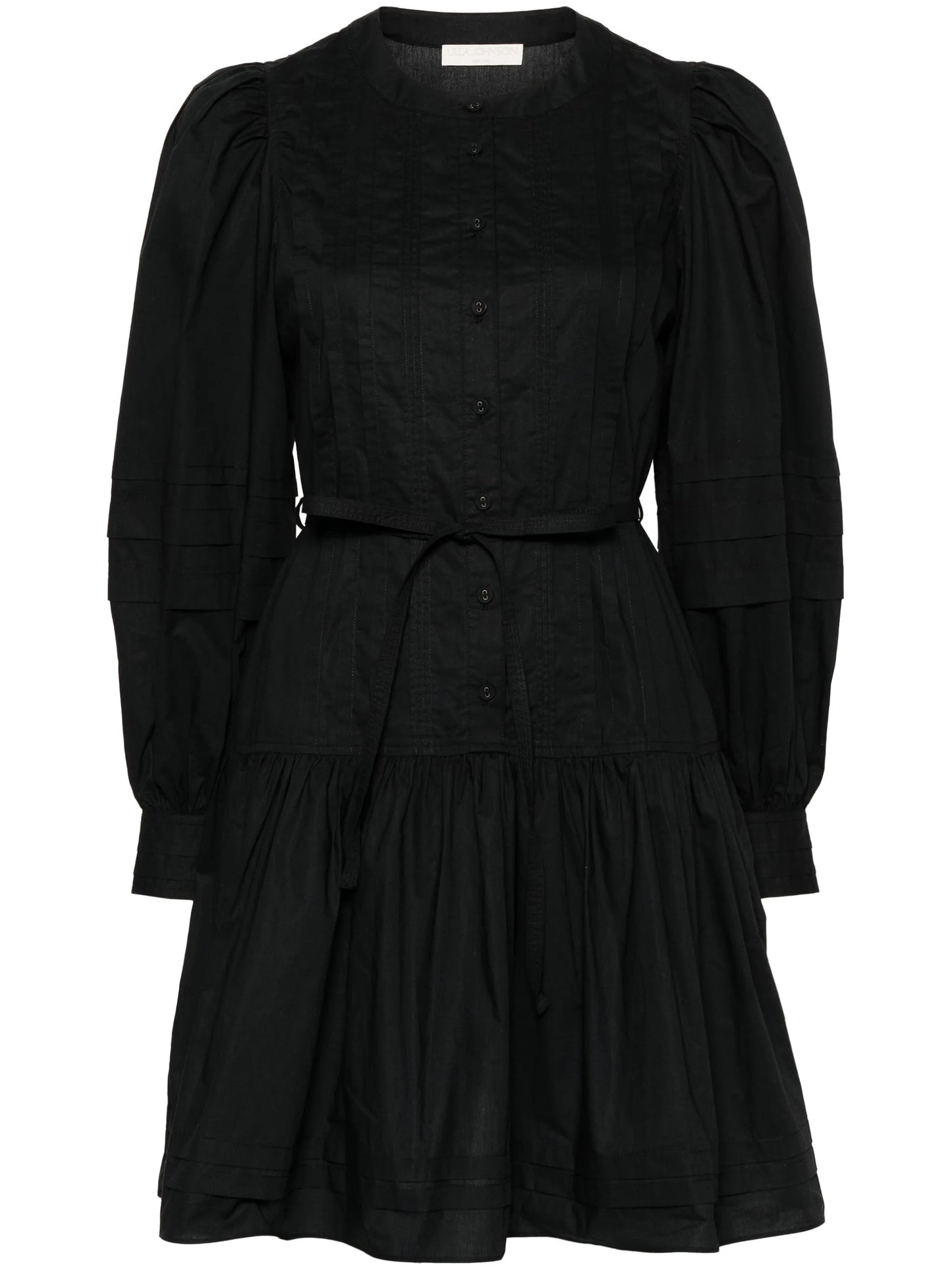 Karina long-sleeve cotton dress