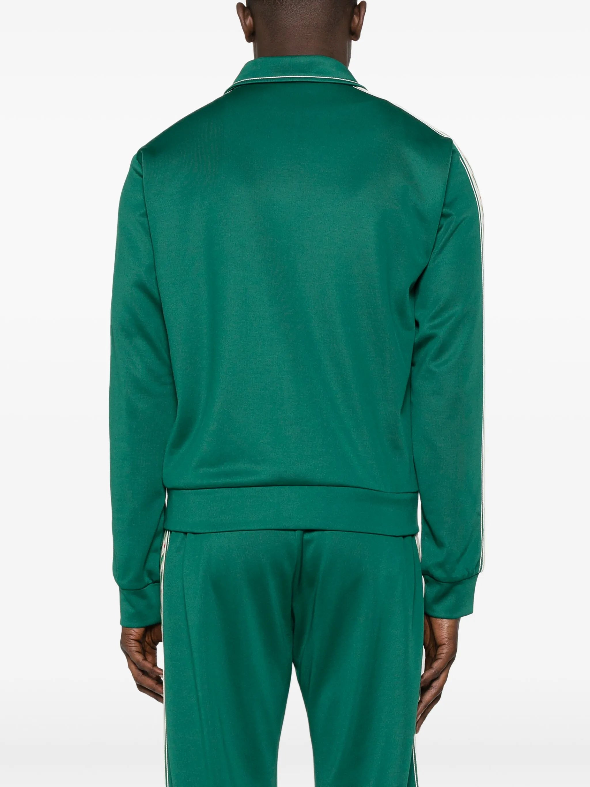 logo-appliqué zip-up sweatshirt