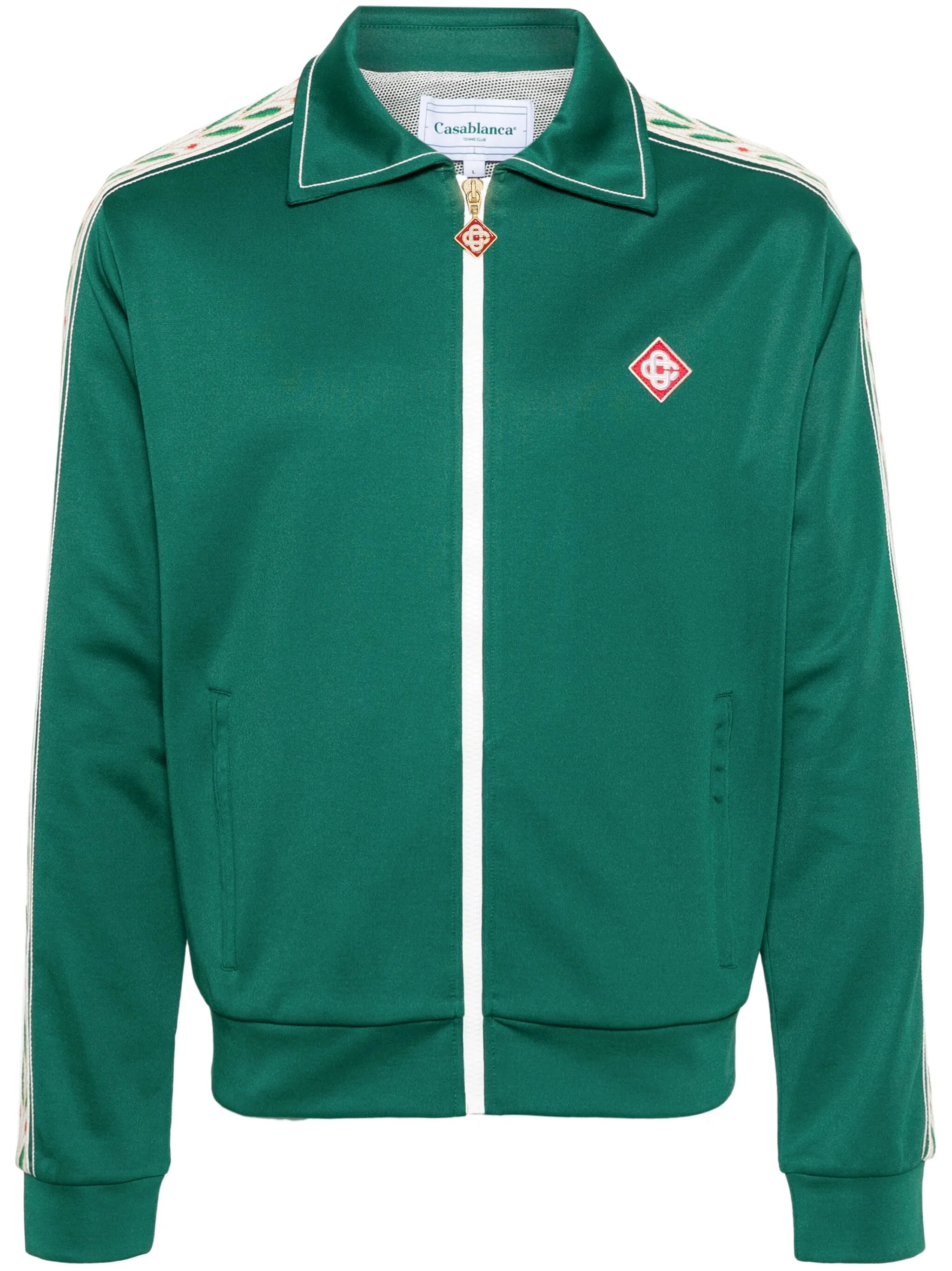 logo-appliqué zip-up sweatshirt