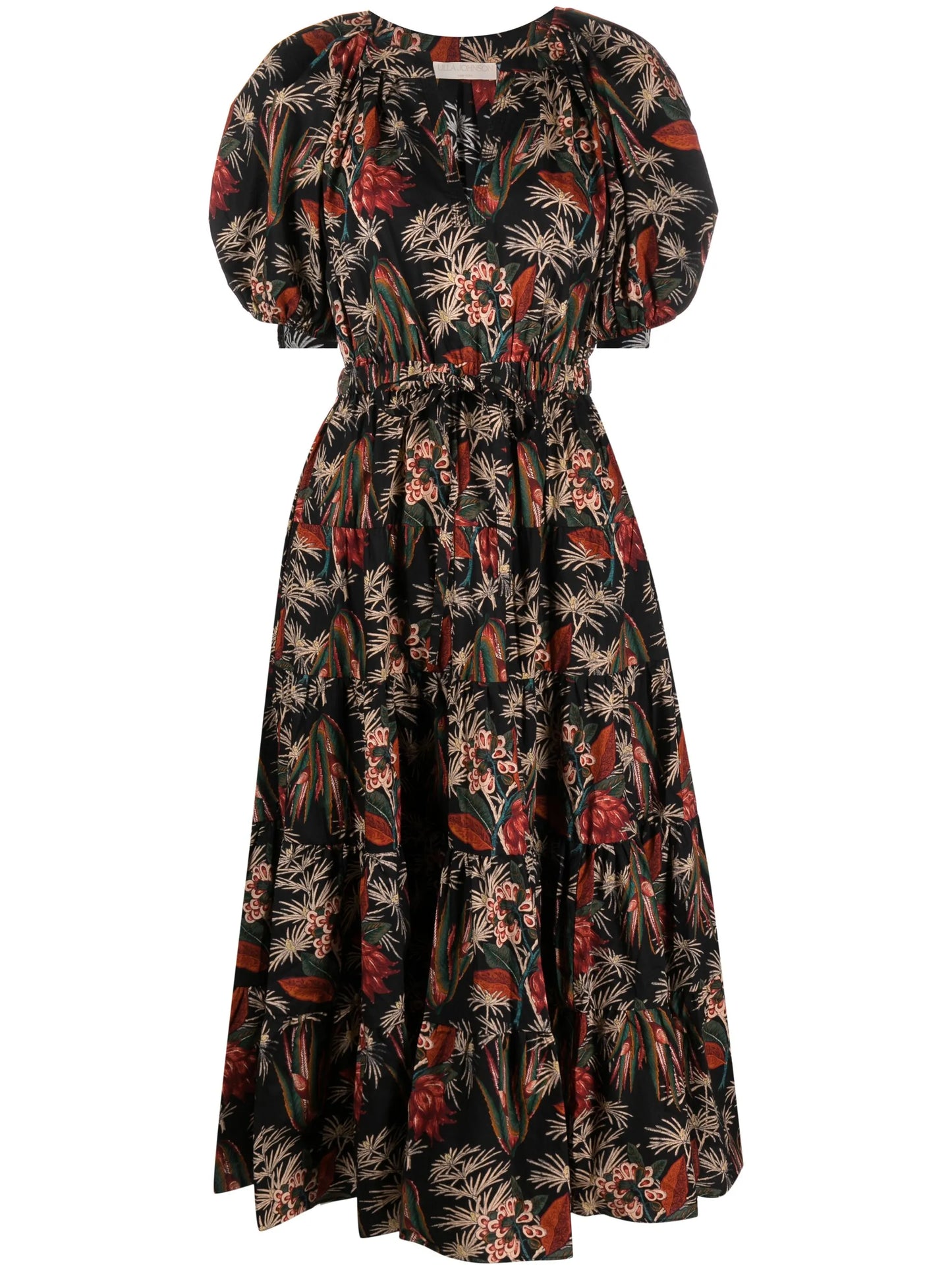 Olina floral-patterned dress