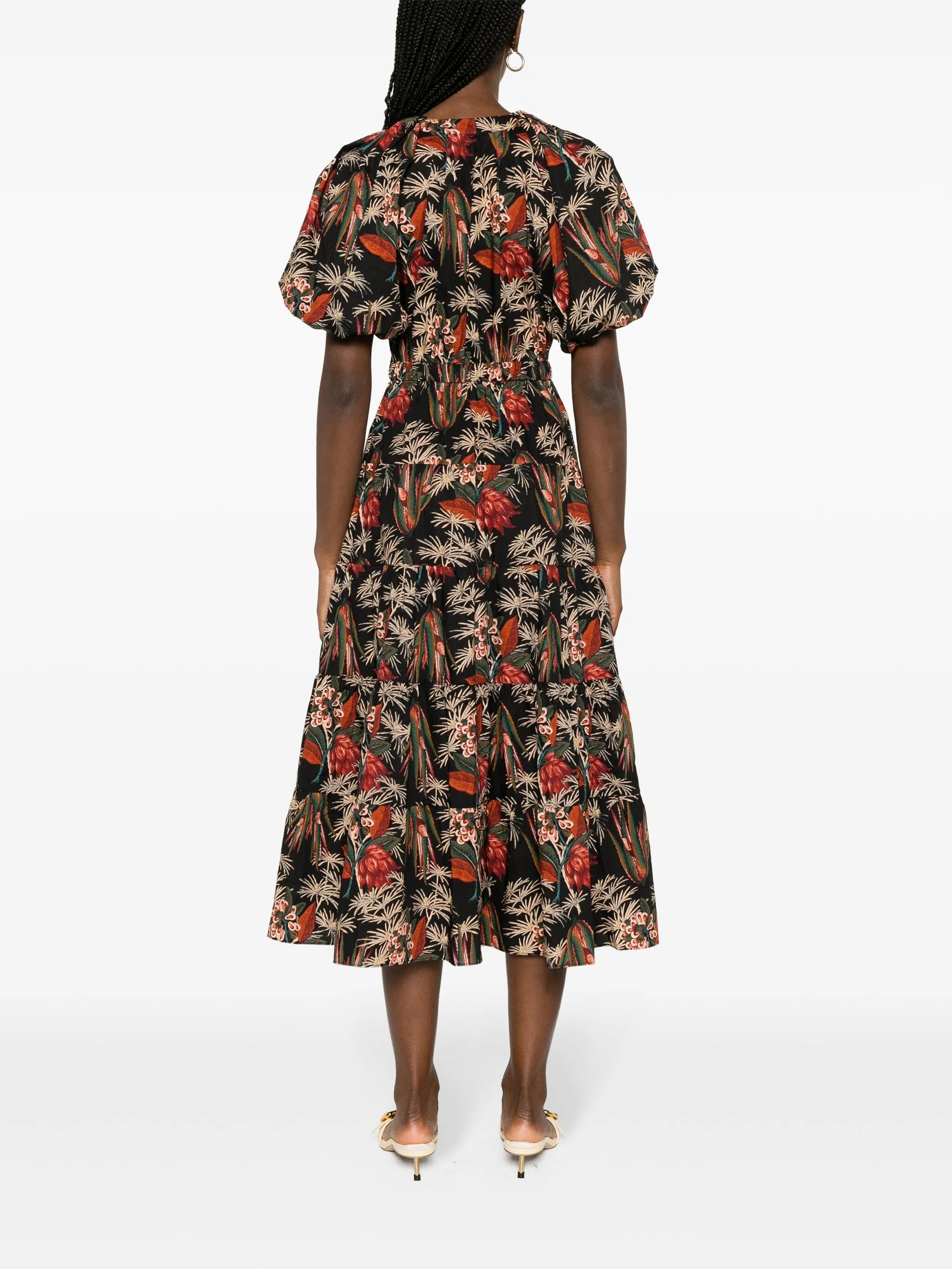 Olina floral-patterned dress