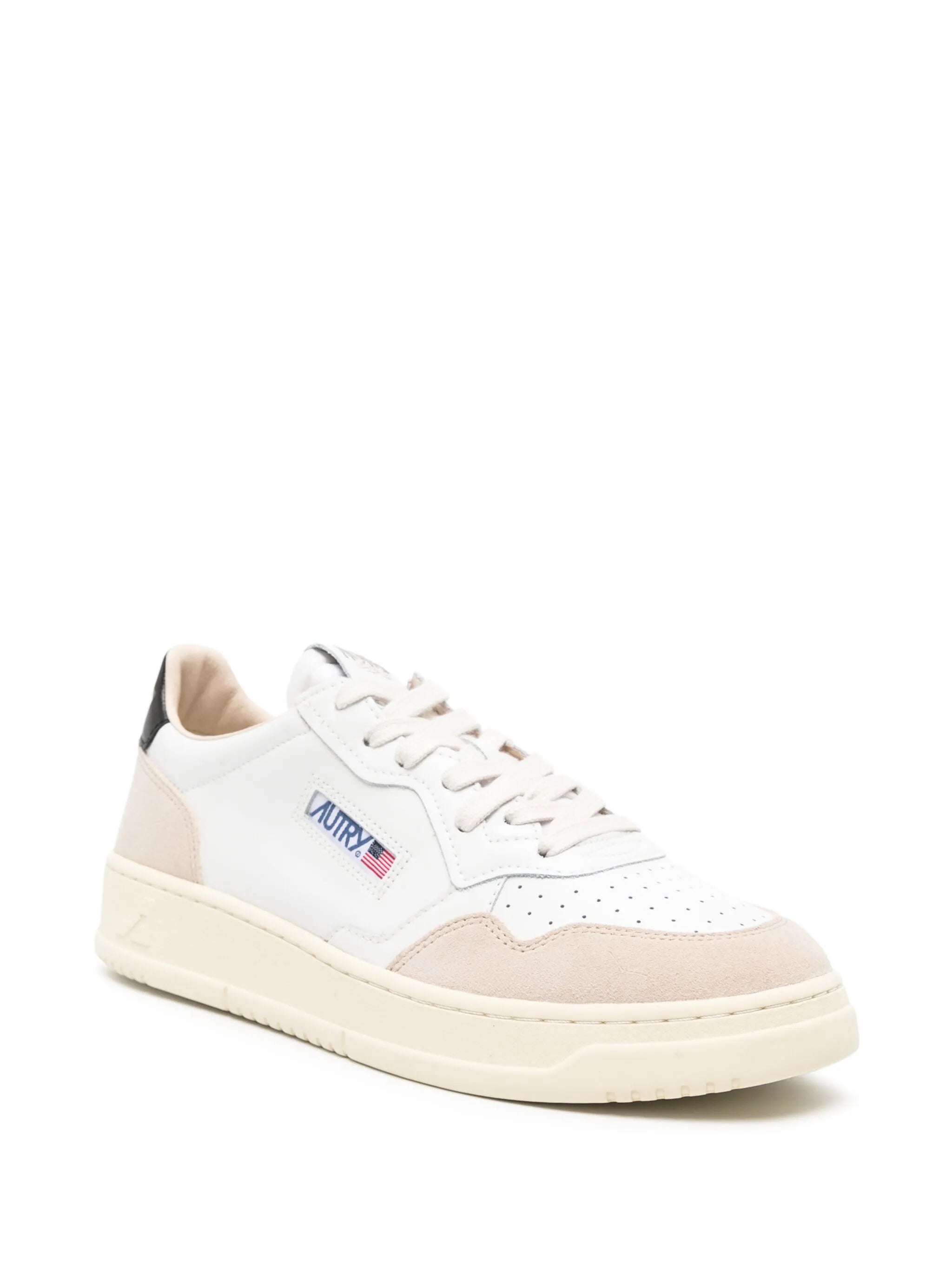 Medalist low sneakers in leather and suede