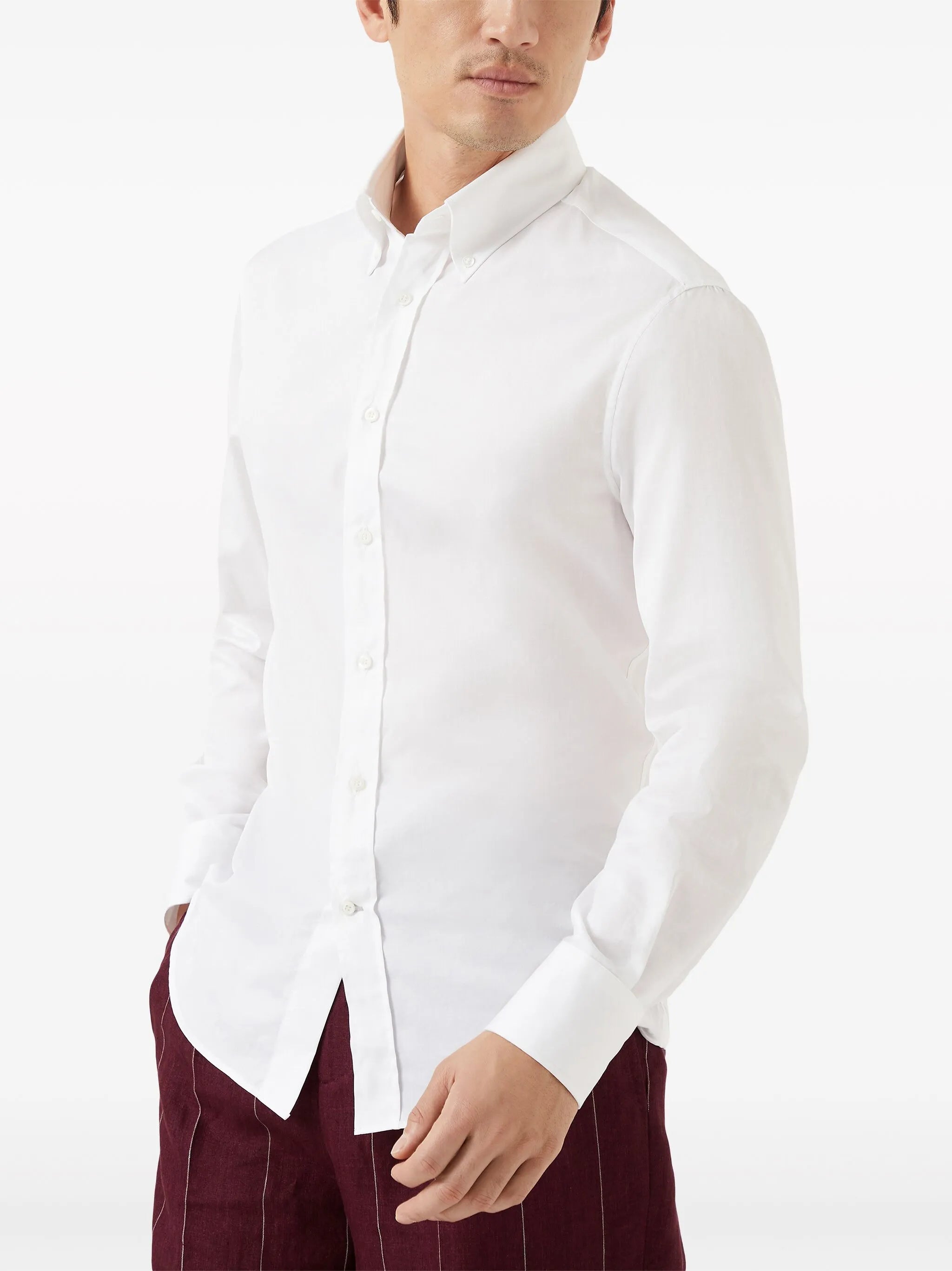 button-down poplin shirt