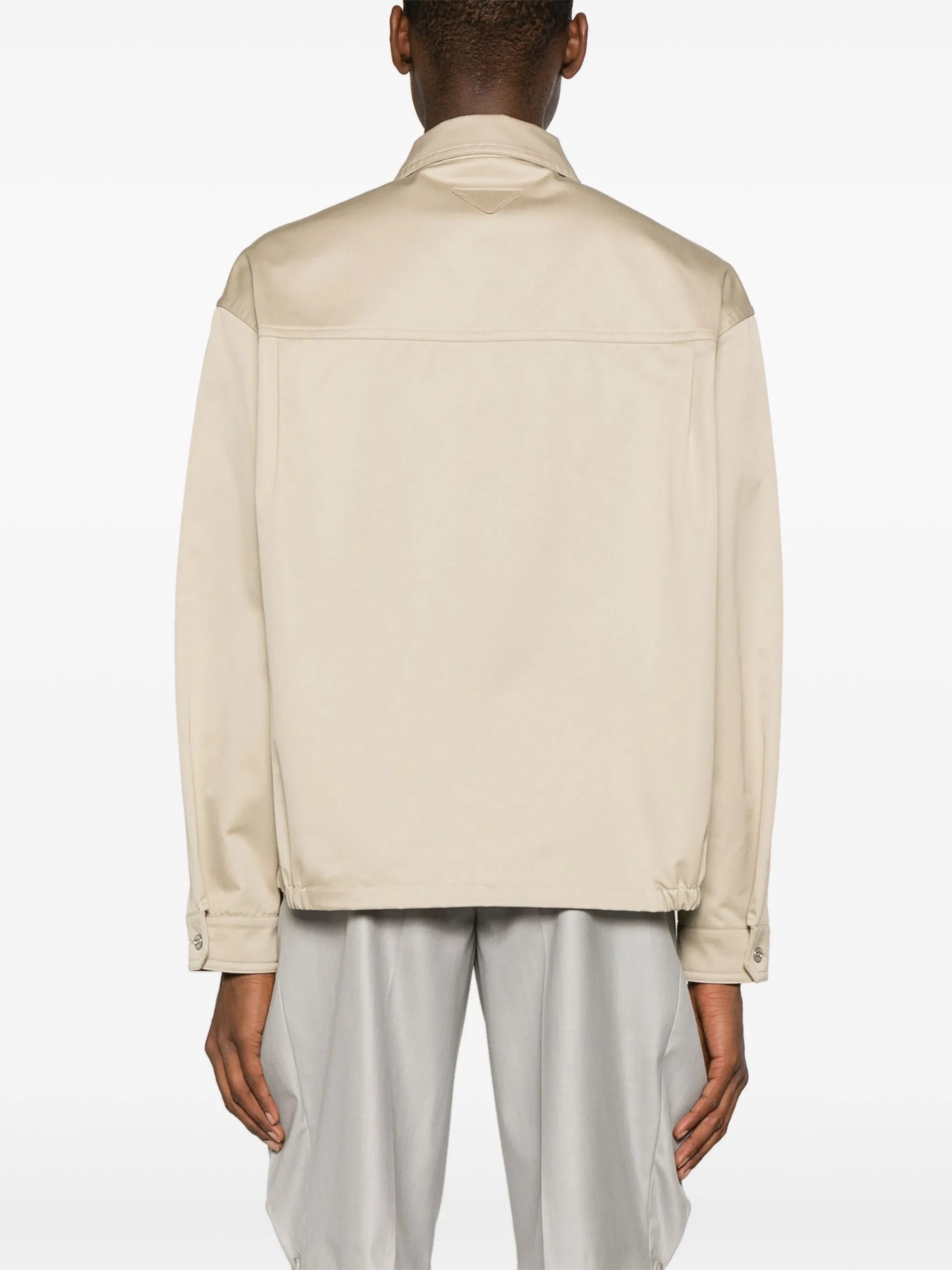 cotton-twill shirt jacket