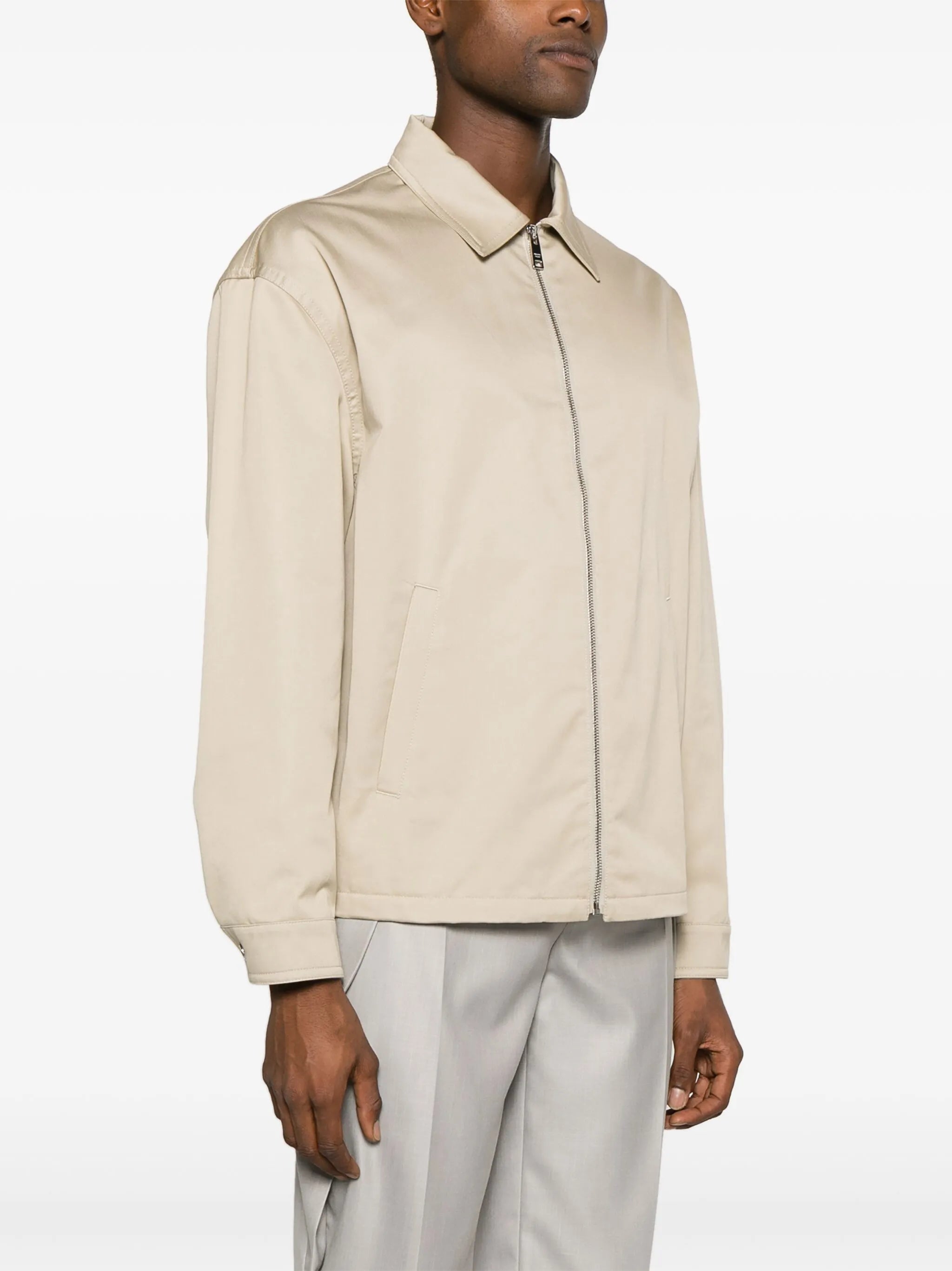 cotton-twill shirt jacket