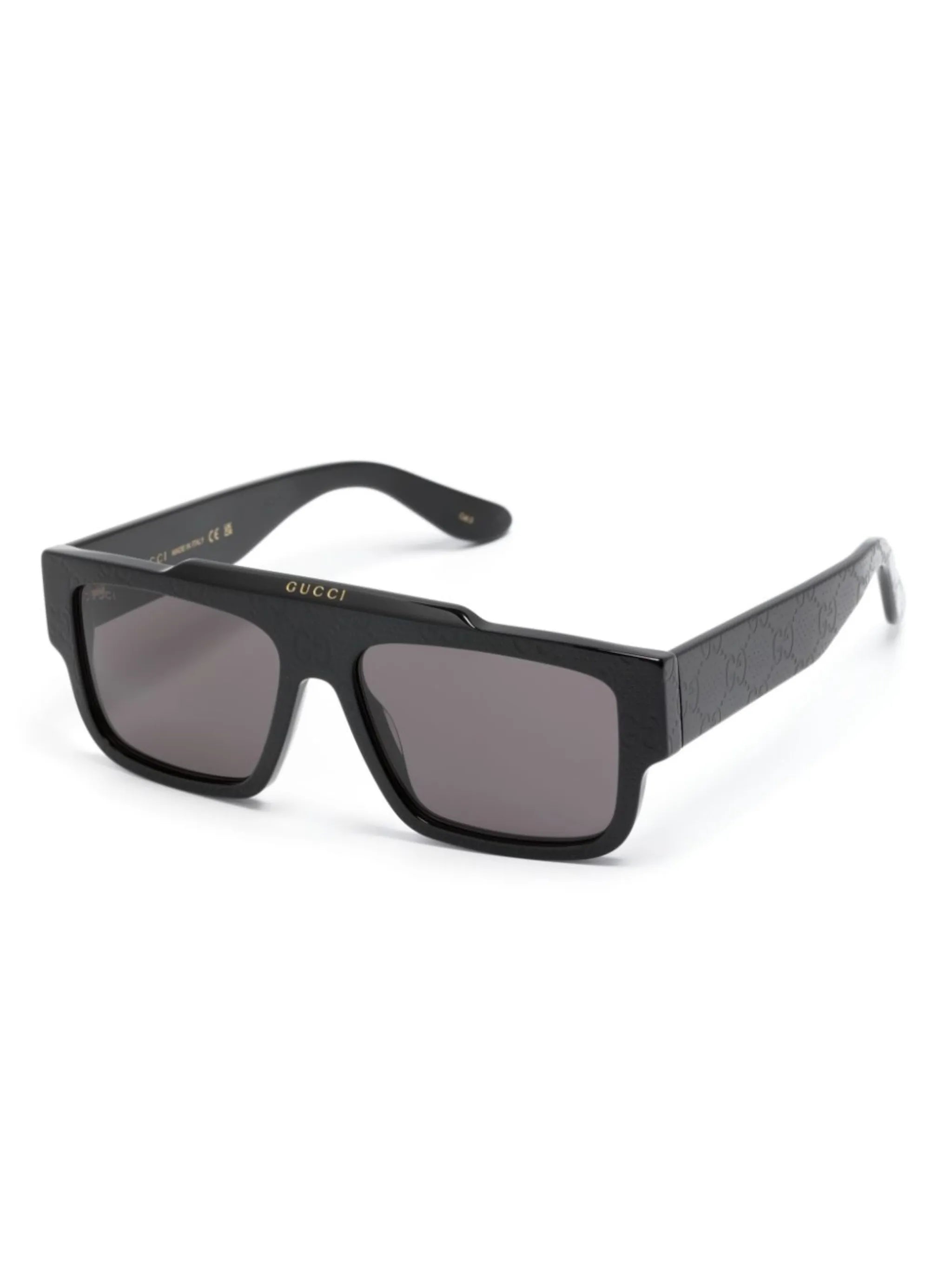 GG-monogram rectangle-frame sunglasses