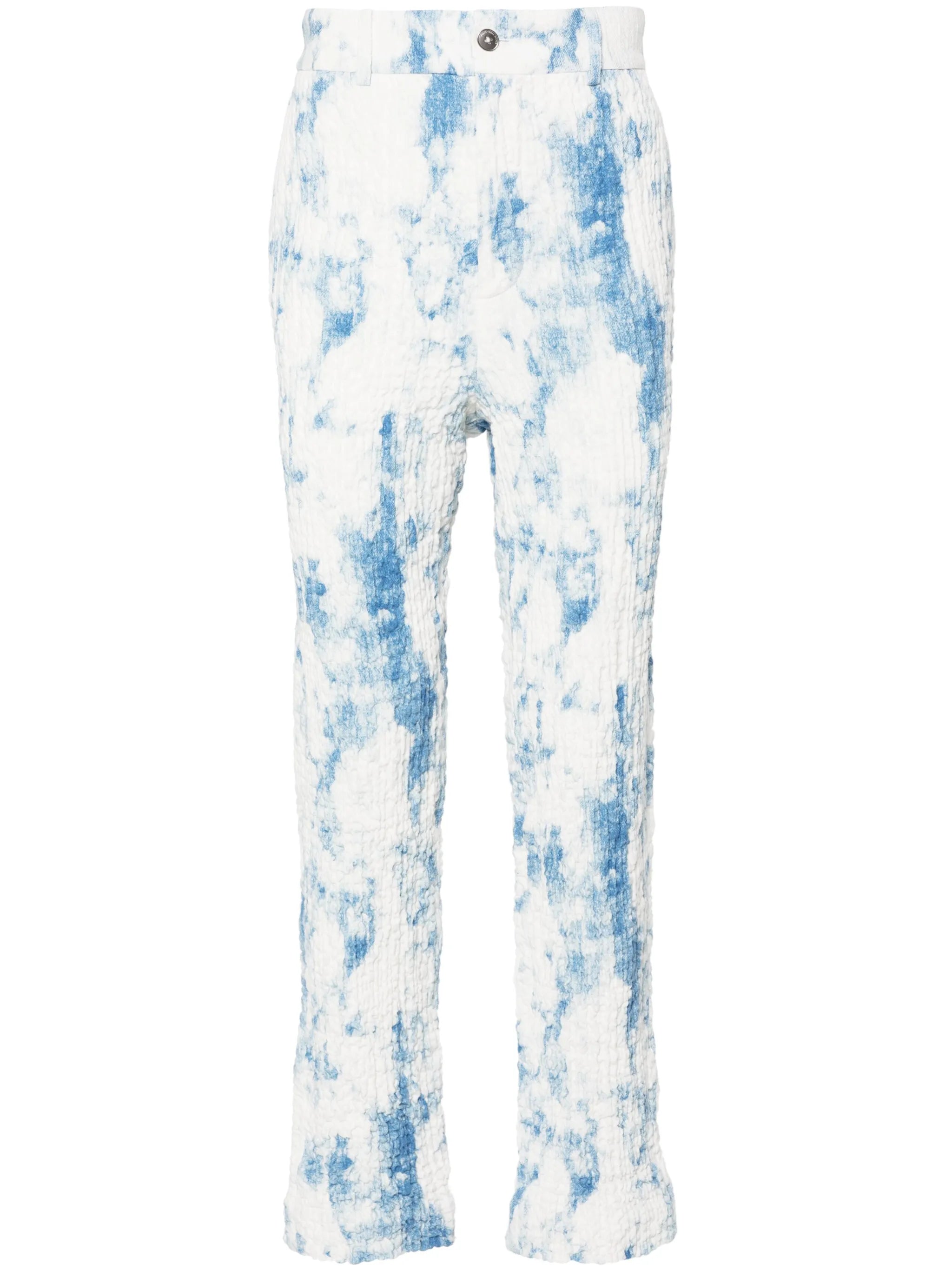 mid-rise tapered trousers