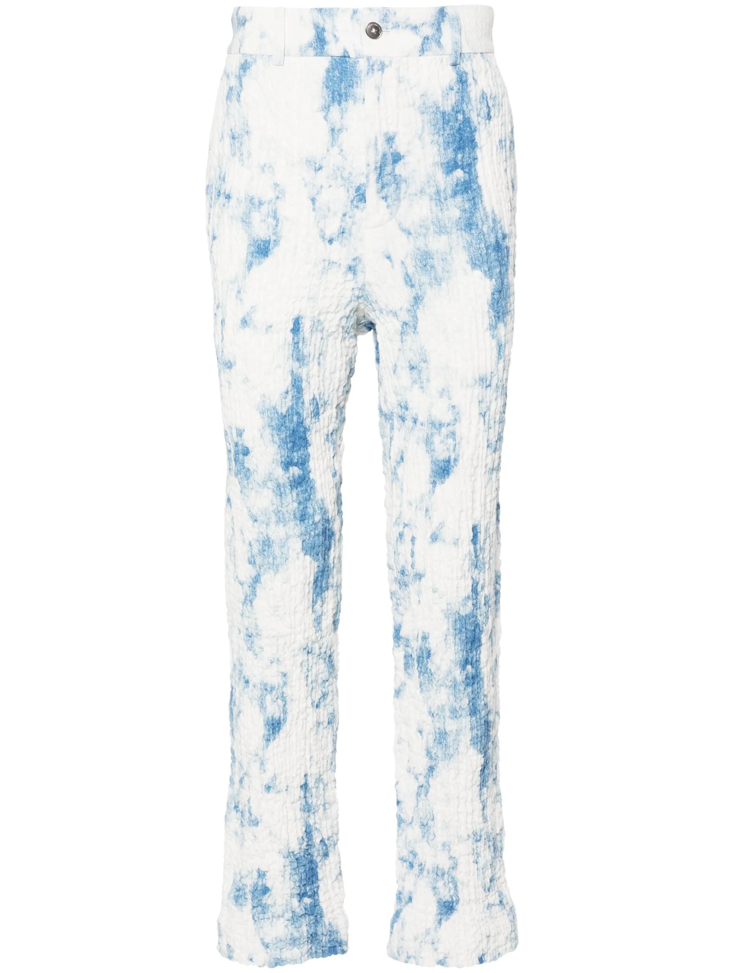 mid-rise tapered trousers