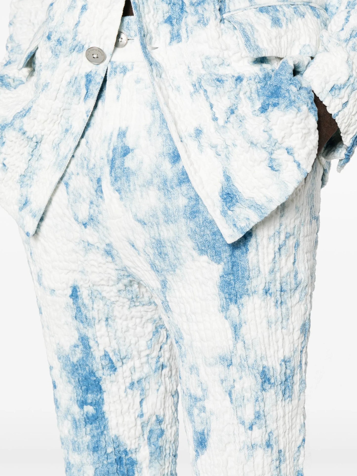 mid-rise tapered trousers