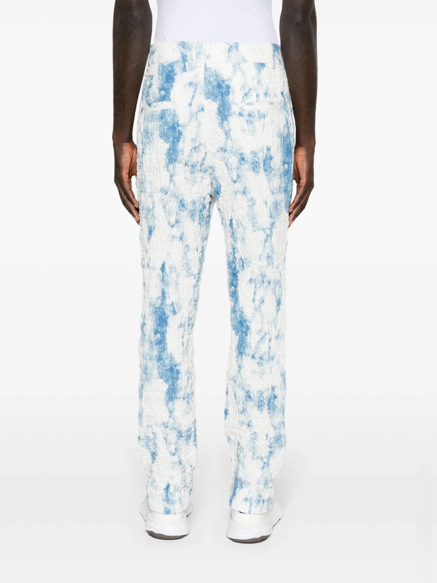 mid-rise tapered trousers