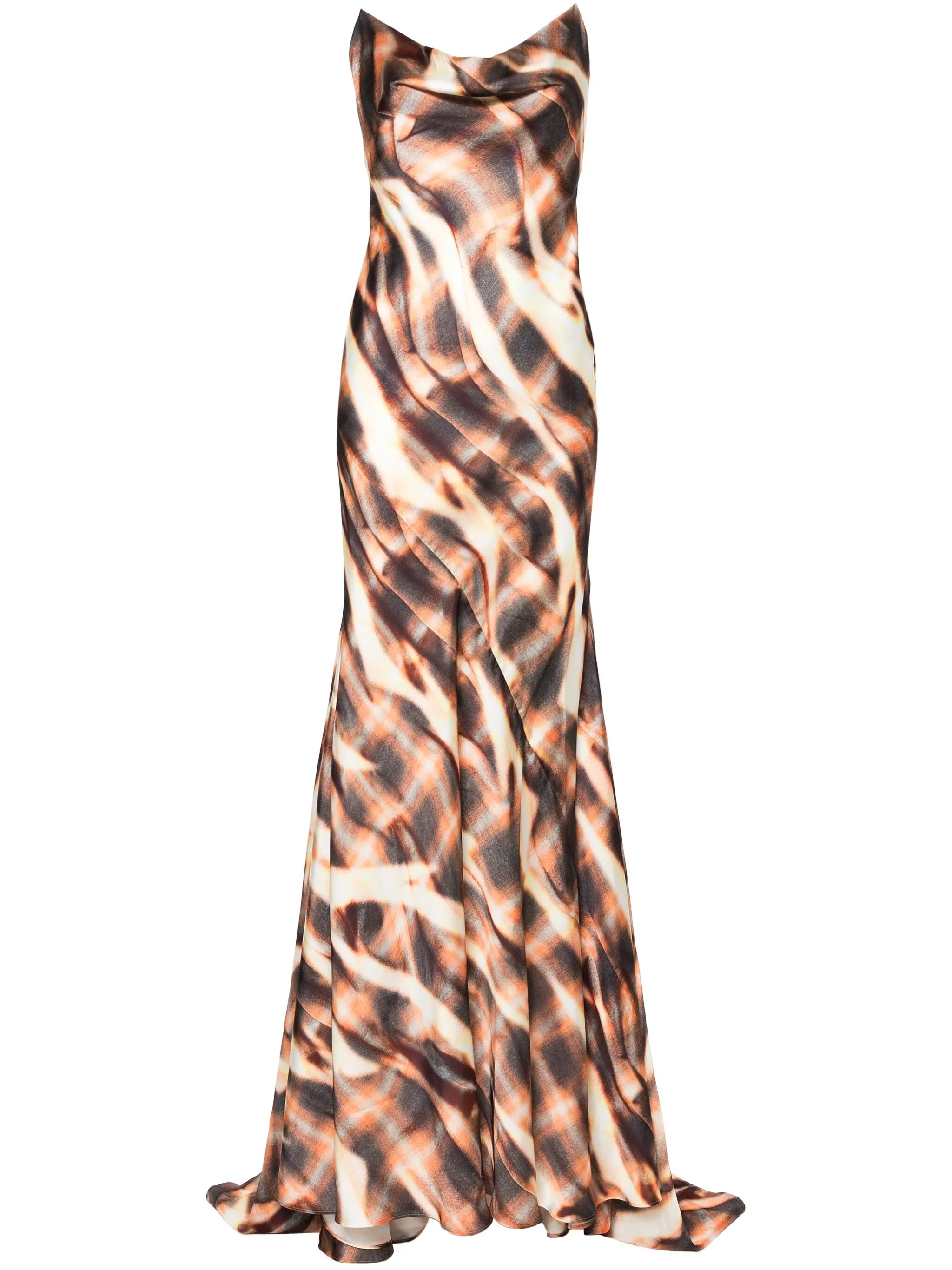 cowl-neck slip maxi dress