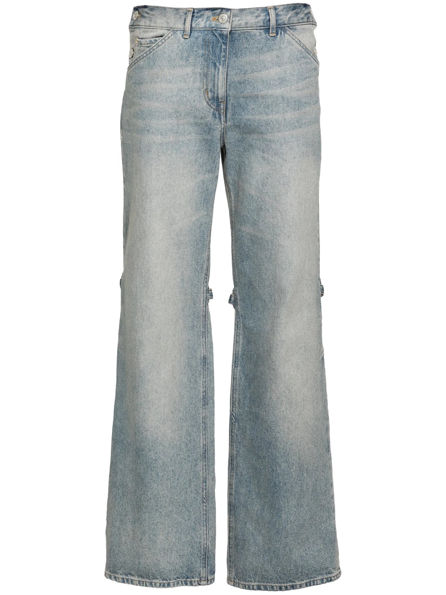 high-rise wide-leg jeans