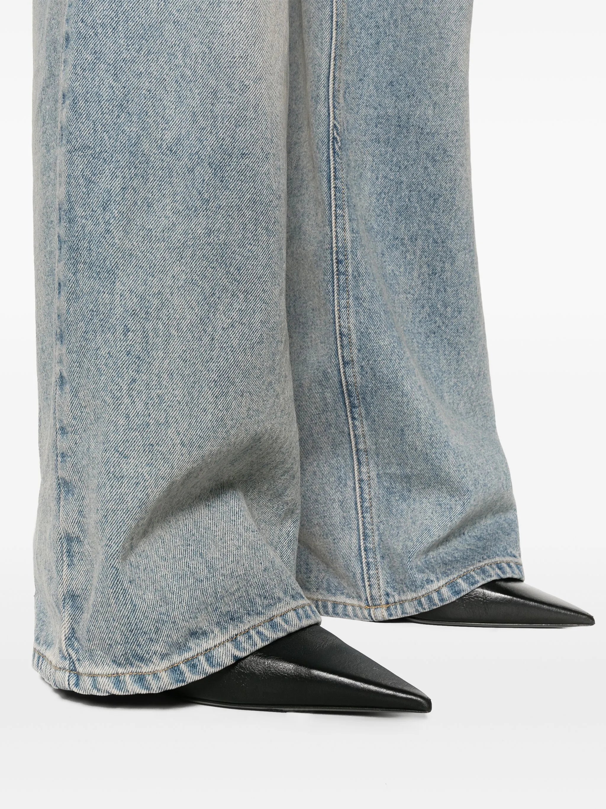 high-rise wide-leg jeans