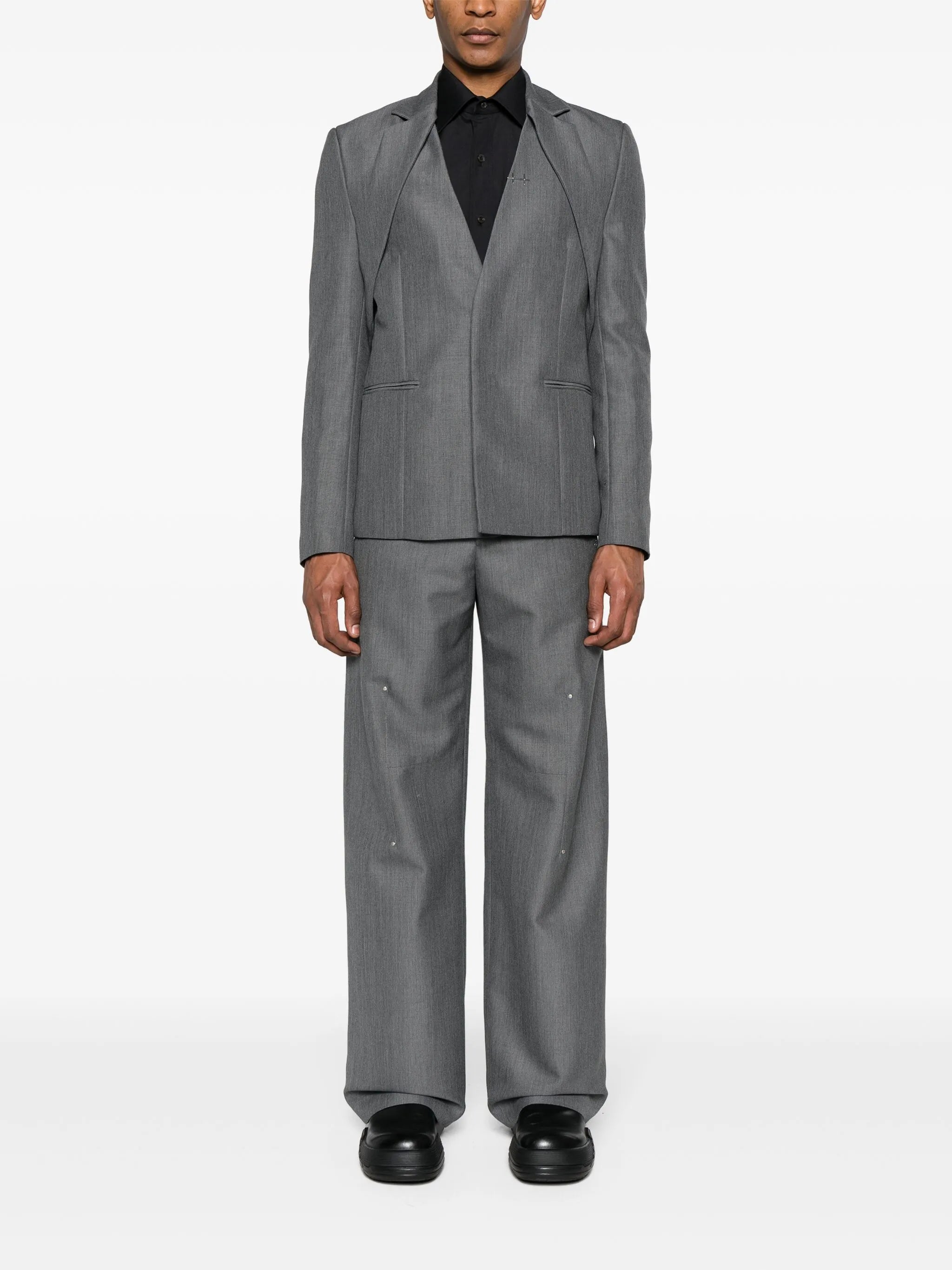 Kinetics deconstructed-lapels blazer