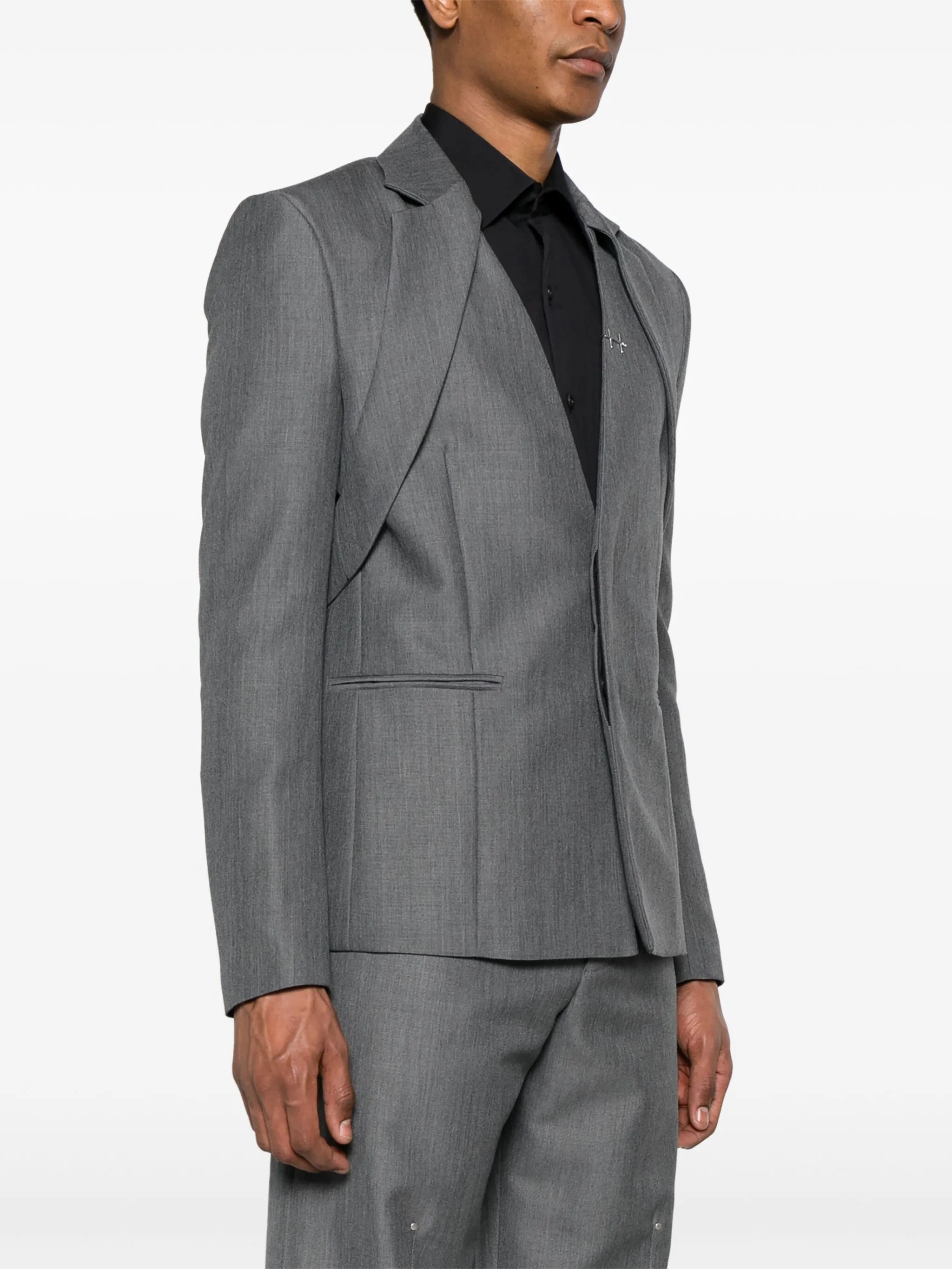 Kinetics deconstructed-lapels blazer
