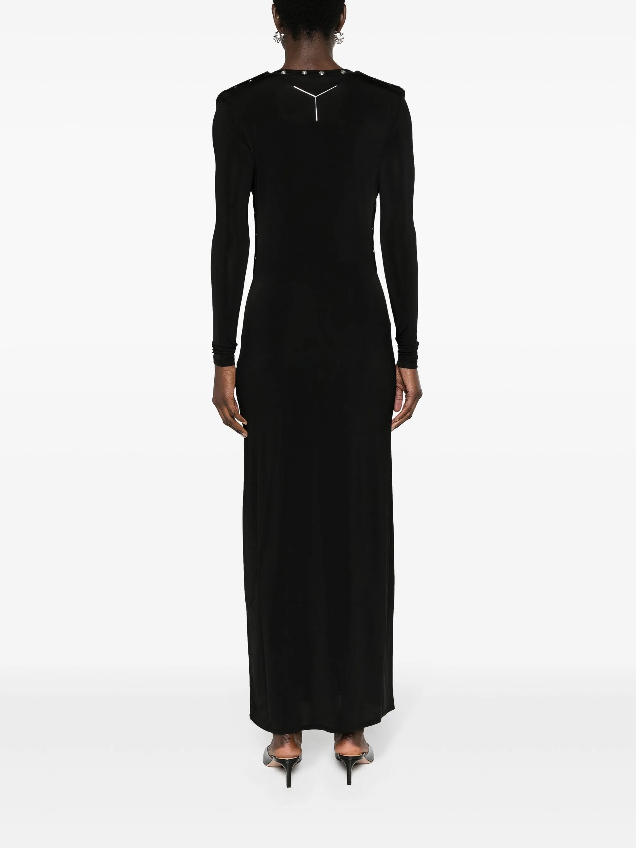 detachable-sleeves maxi dress