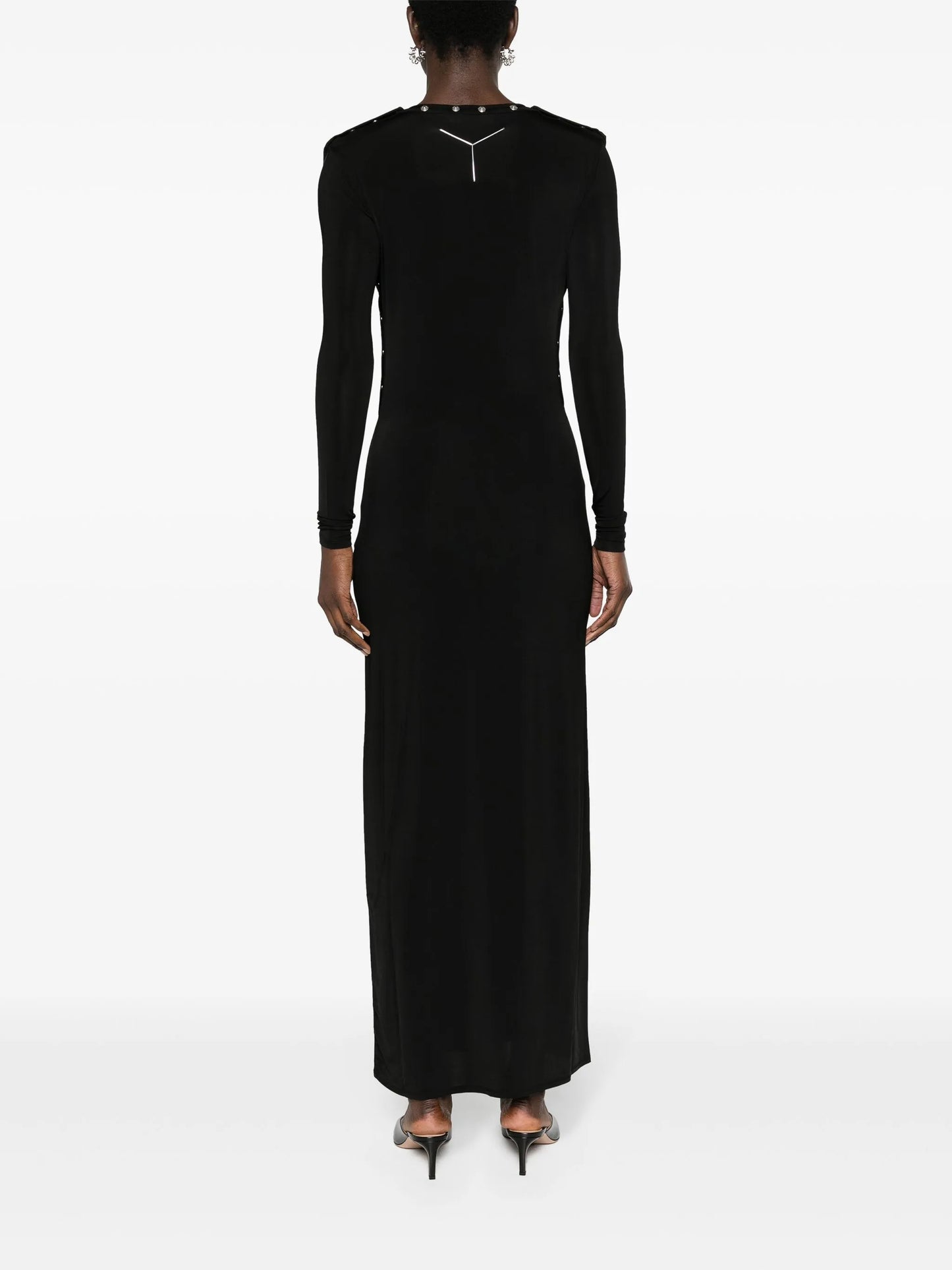 detachable-sleeves maxi dress