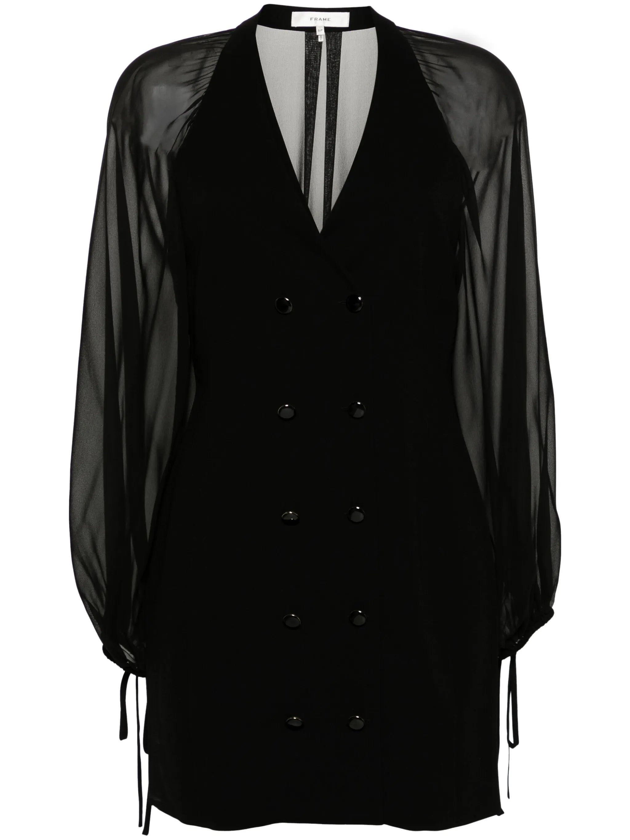 crepe de chine blazer minidress