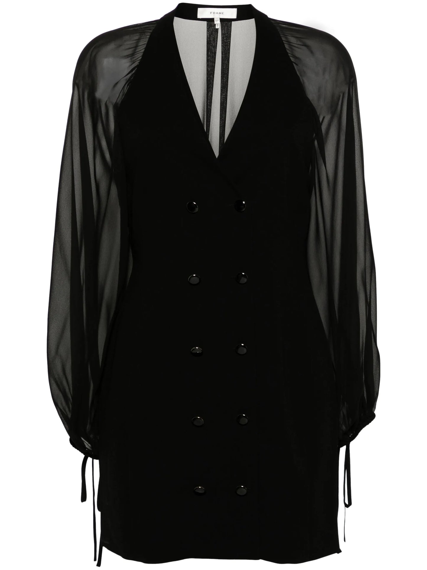 crepe de chine blazer minidress