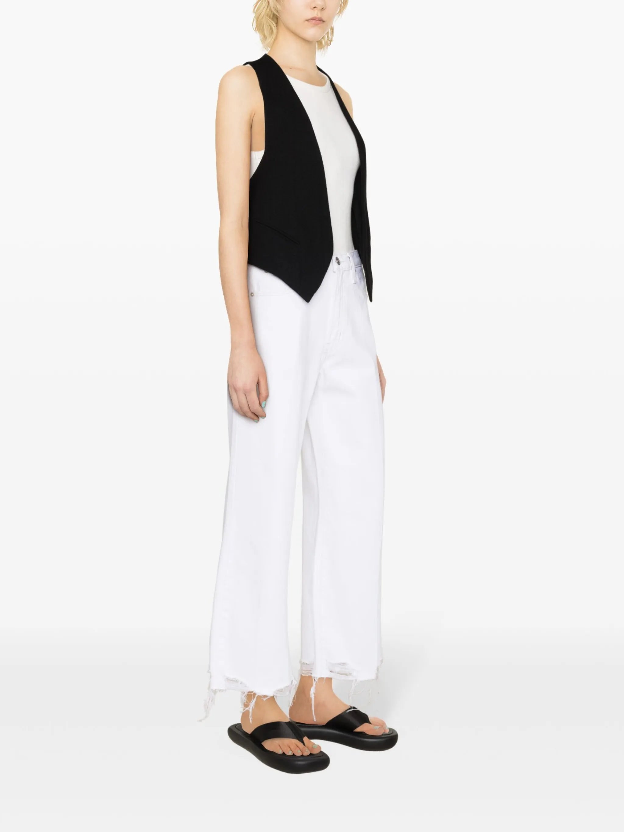 The Relaxed high-rise straight jeans