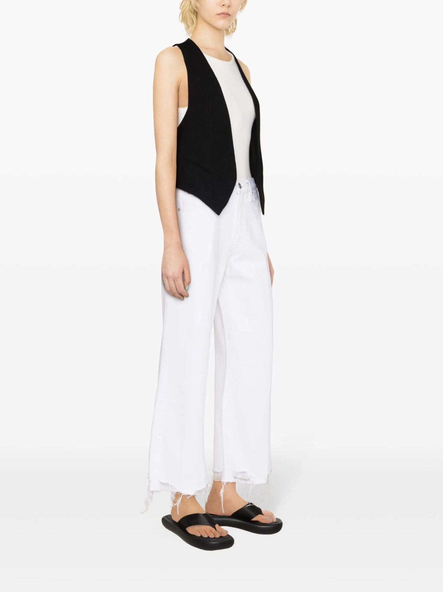 The Relaxed high-rise straight jeans