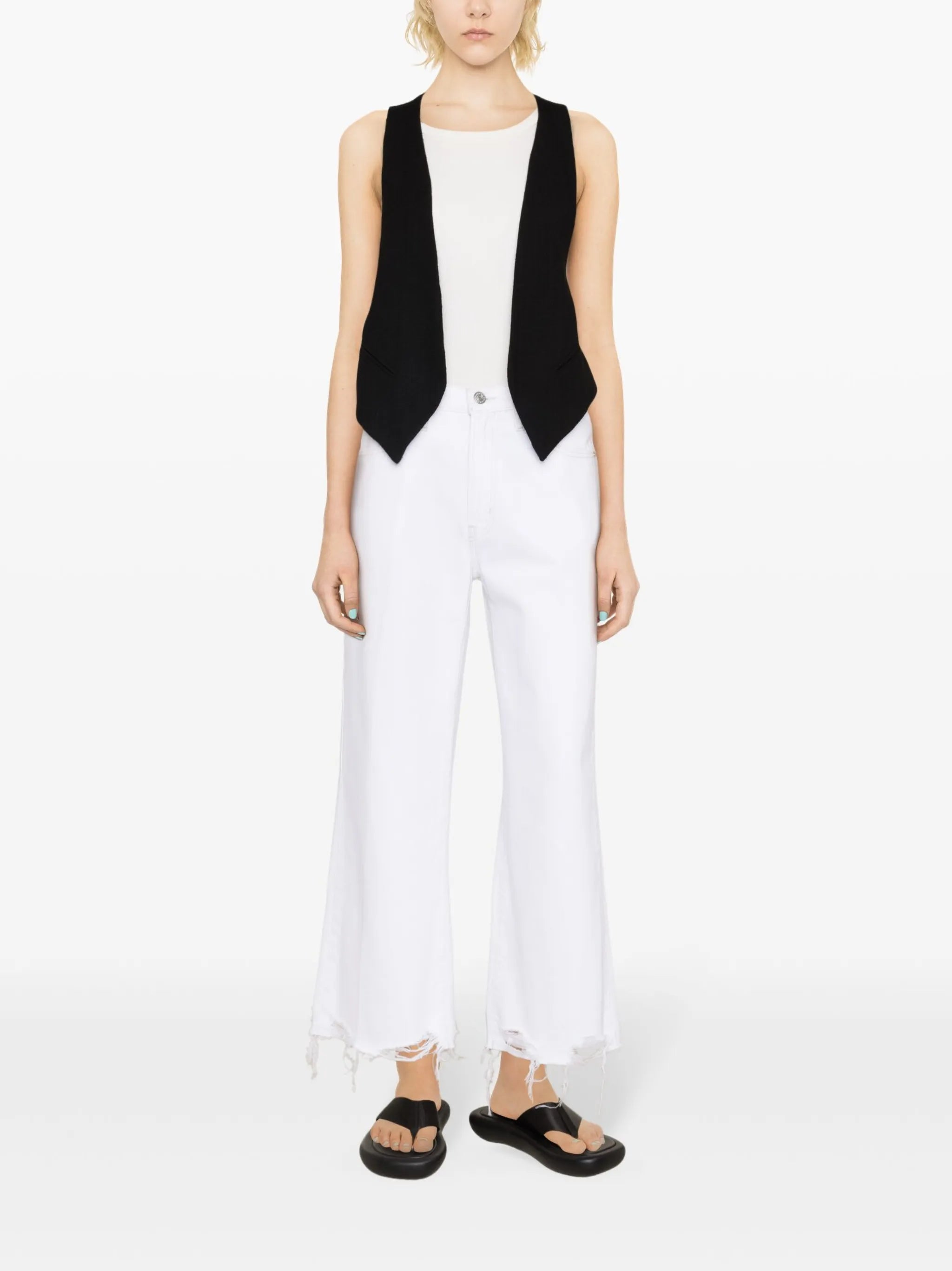 The Relaxed high-rise straight jeans