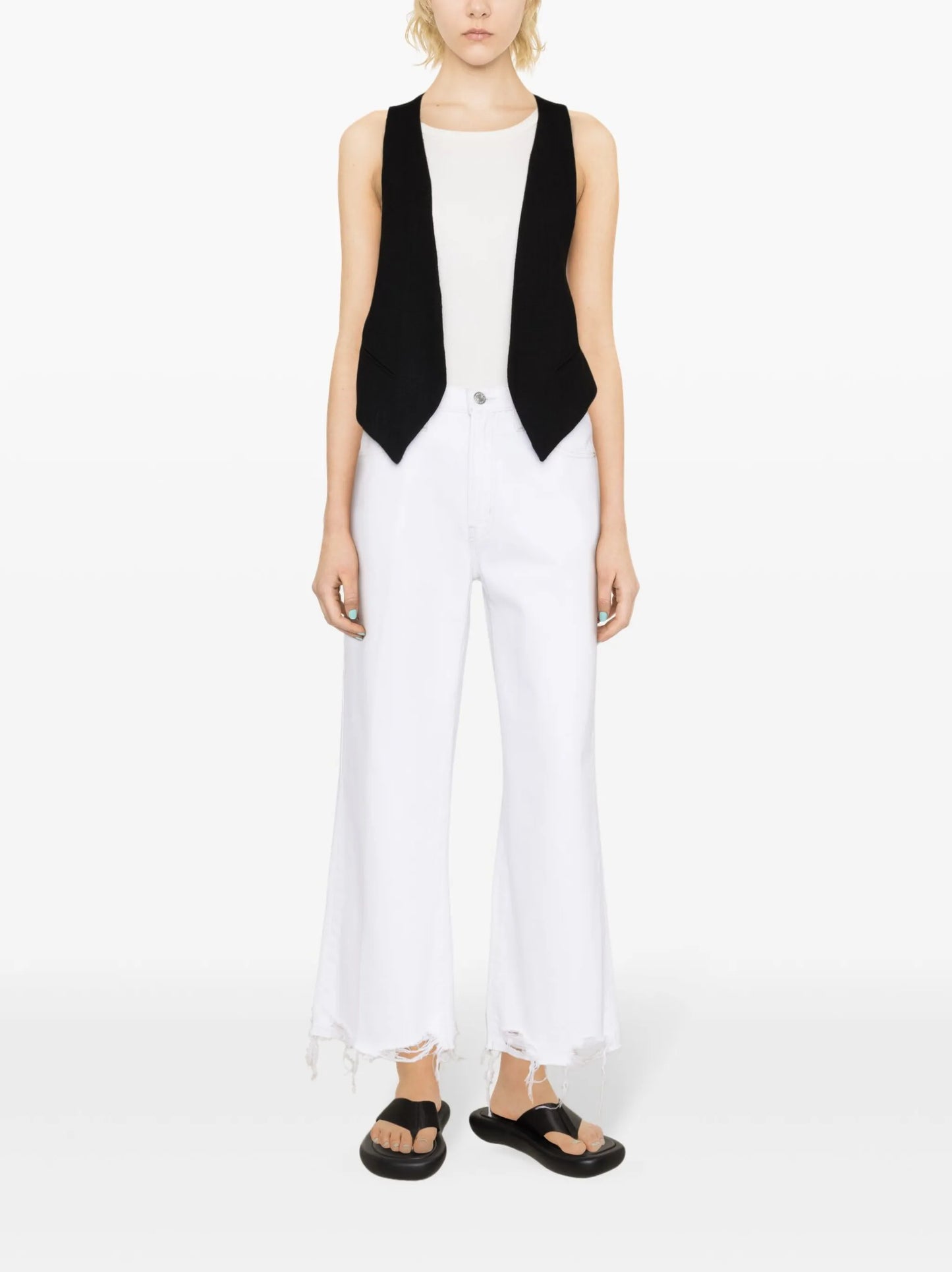 The Relaxed high-rise straight jeans
