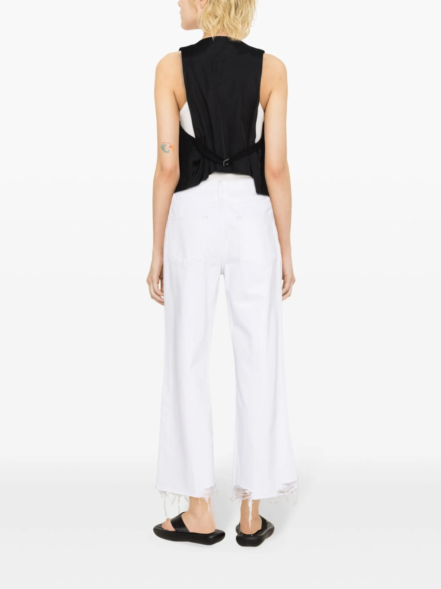 The Relaxed high-rise straight jeans